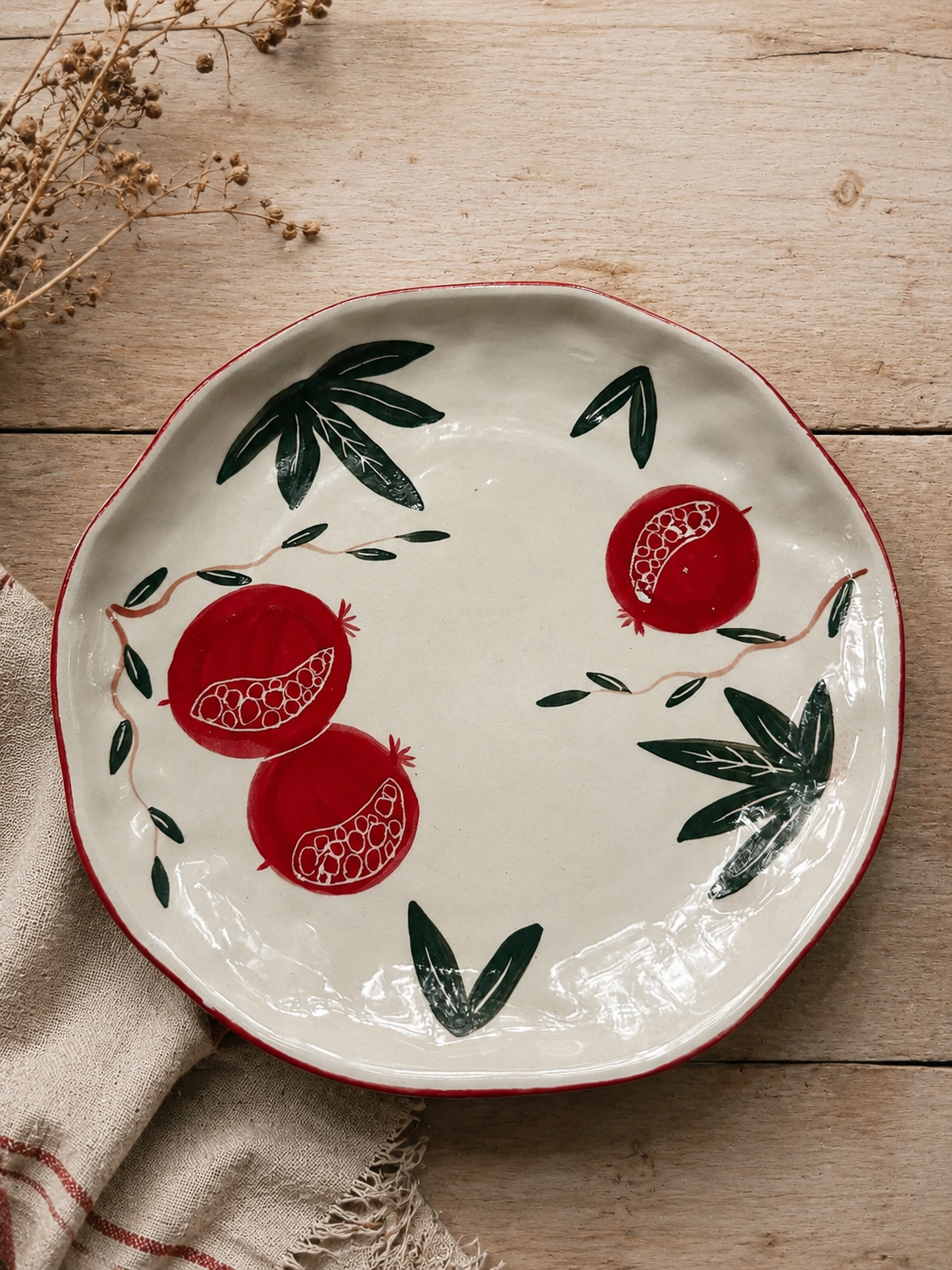 Pomegranate Plate