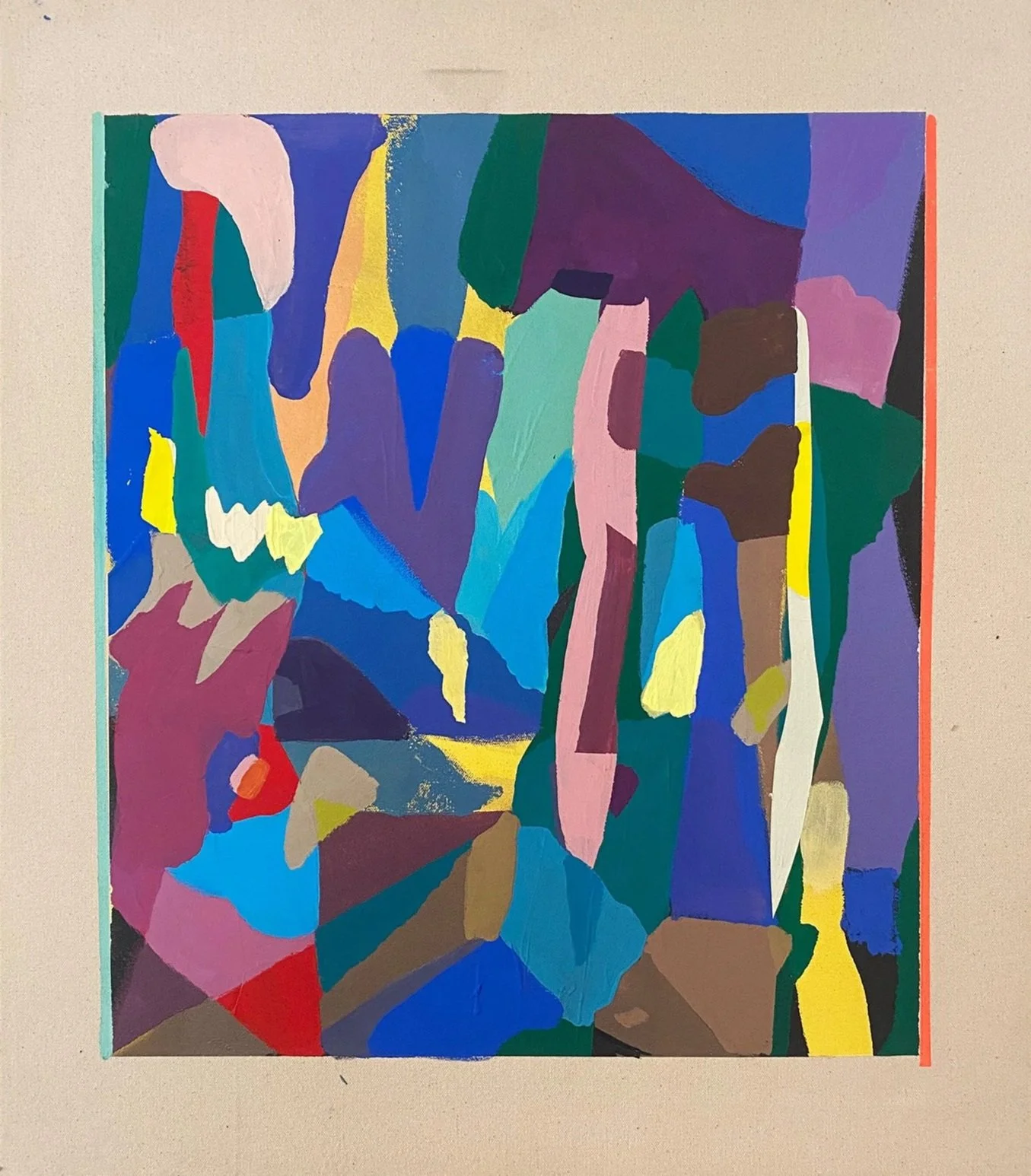 Moonlight, 2025. Flashe on canvas, 23 x 20". 