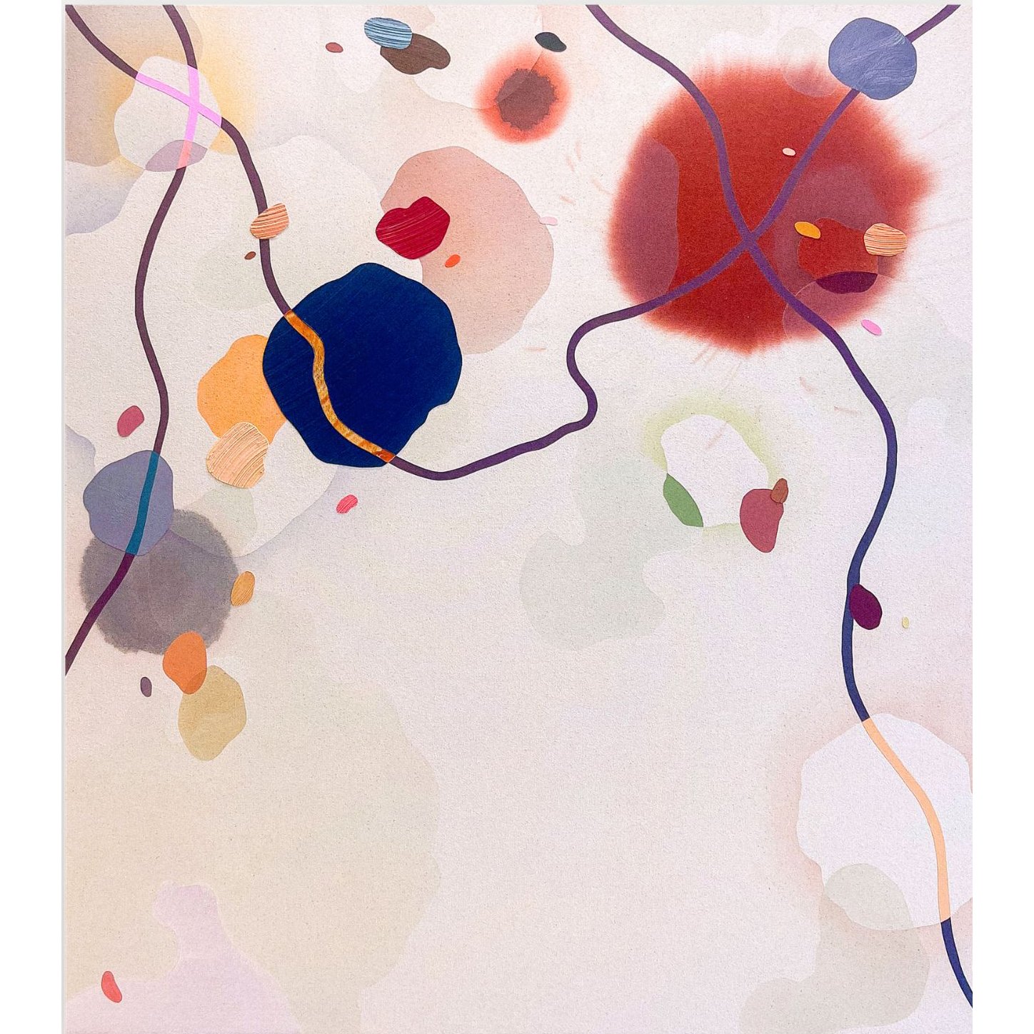Tanner Lind, through line, 45 x 40 in
