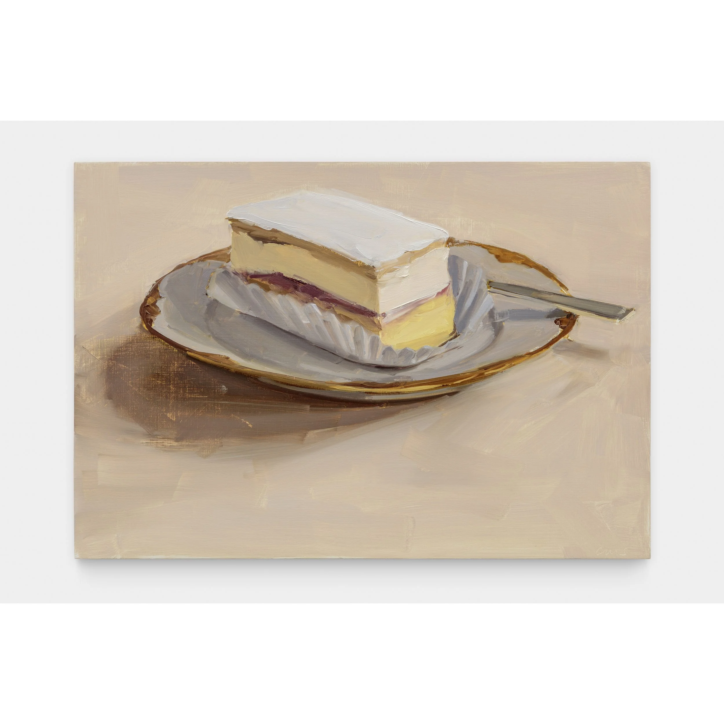 Napoleon on Gold Rimmed Plate, 9 x 13 in