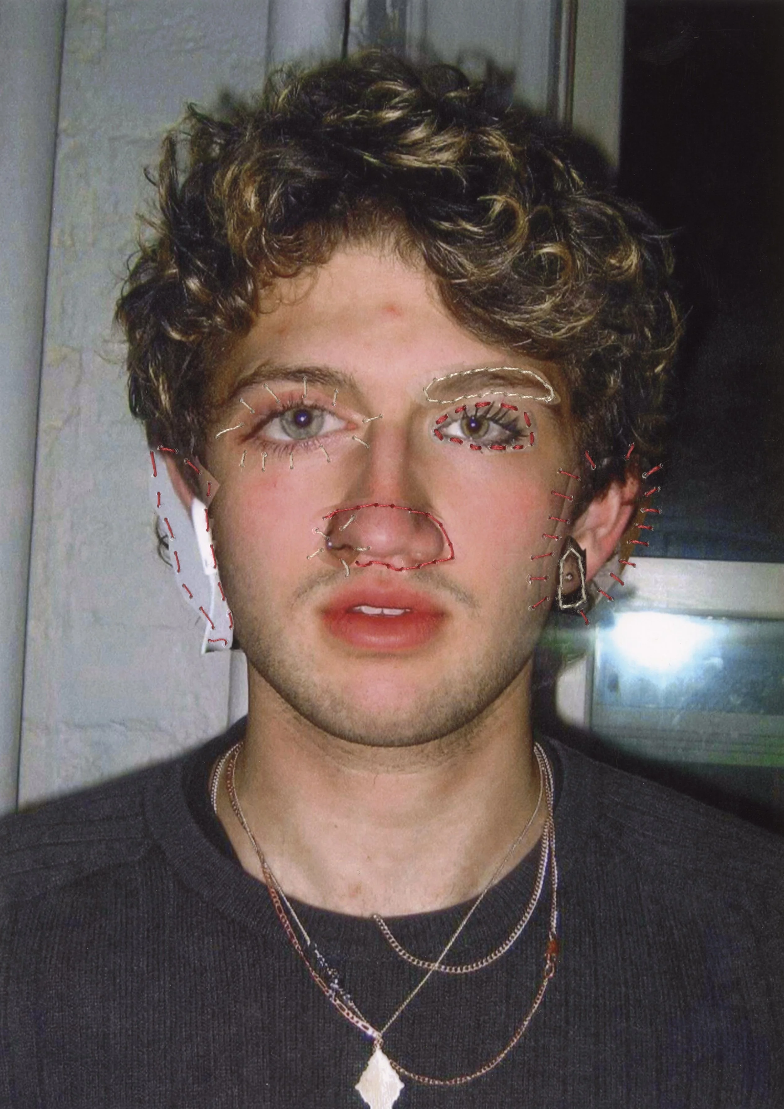 Invisible String Collection - sewn and scanned