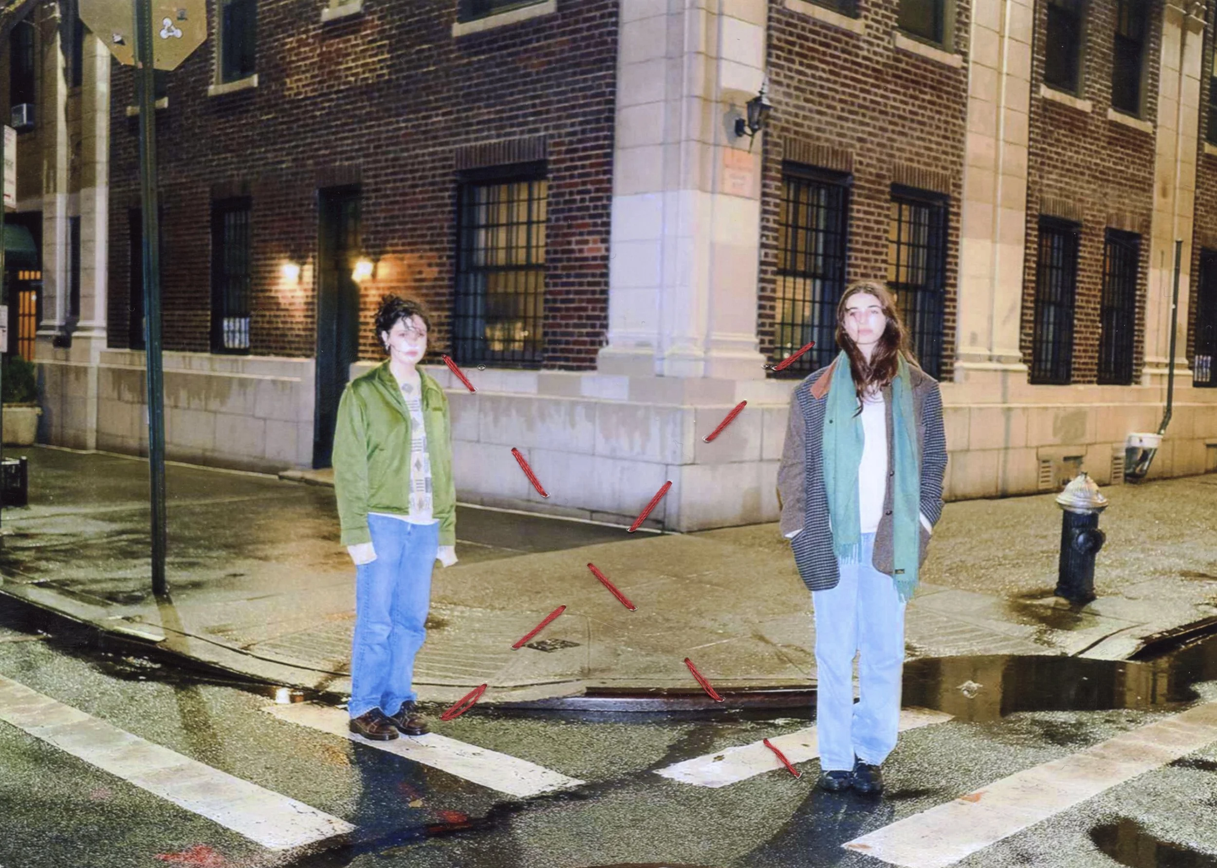 Invisible String Collection - sewn and scanned