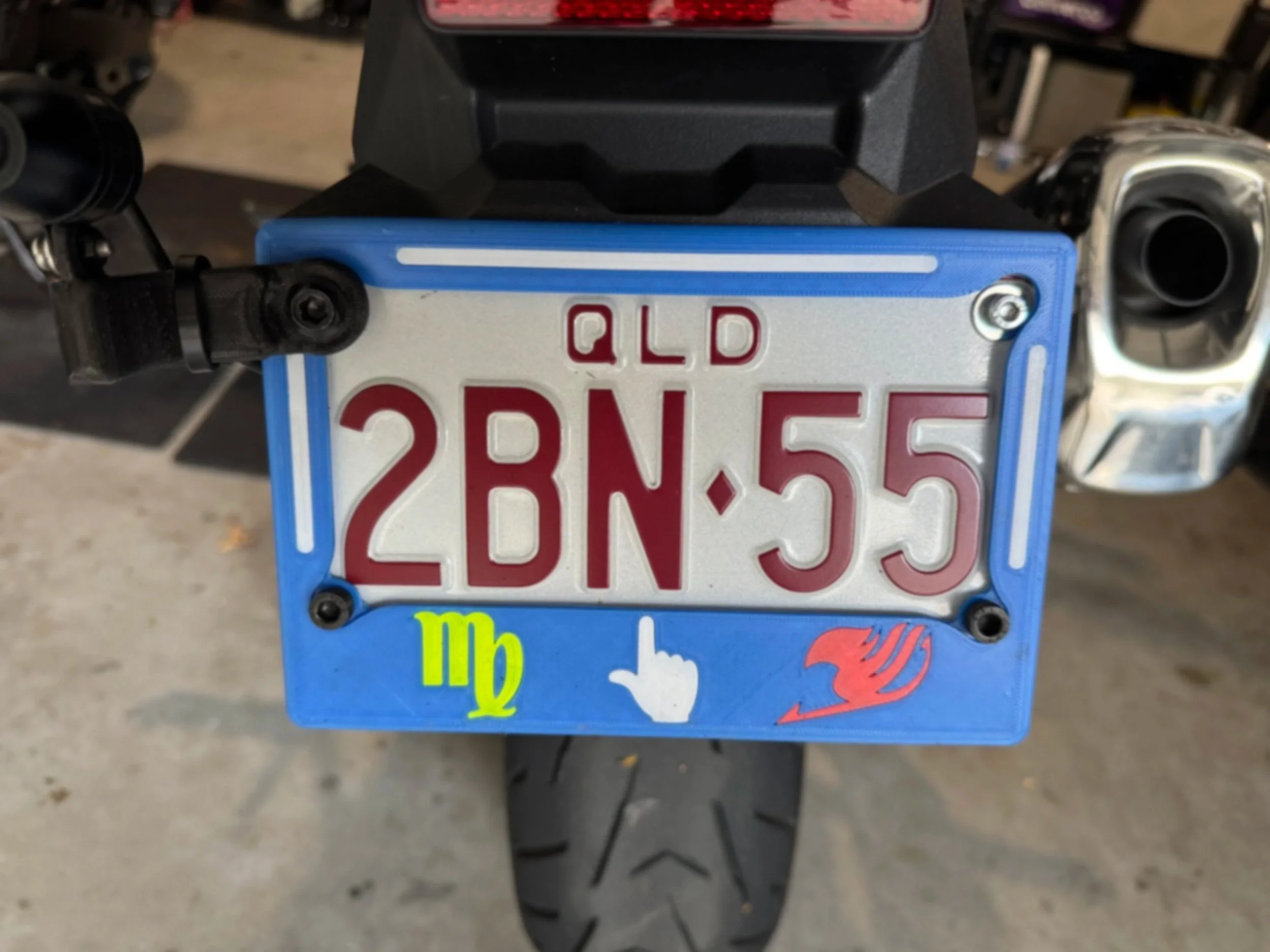 Anime Number Plate Frame