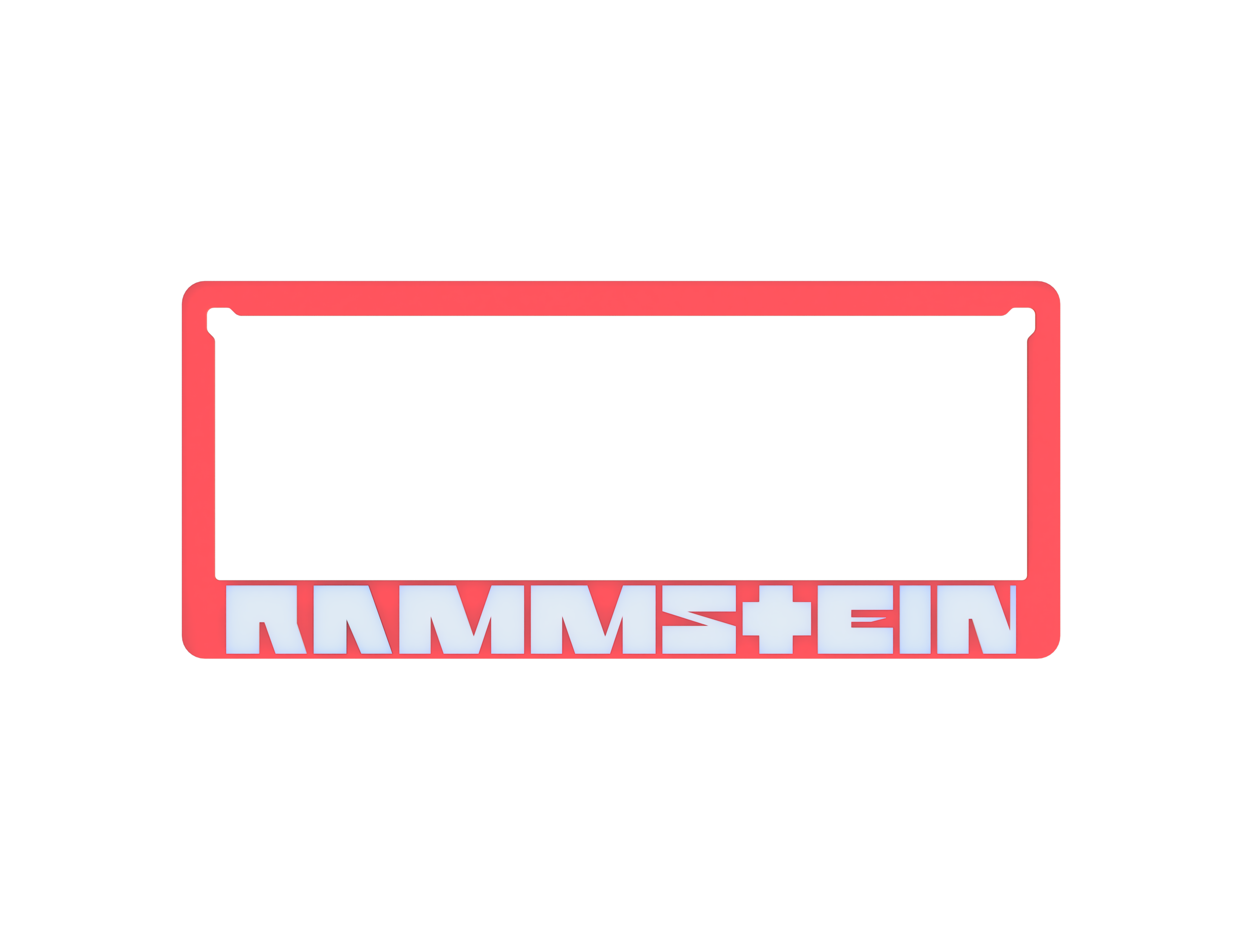 Car number plate frame - Custom theme