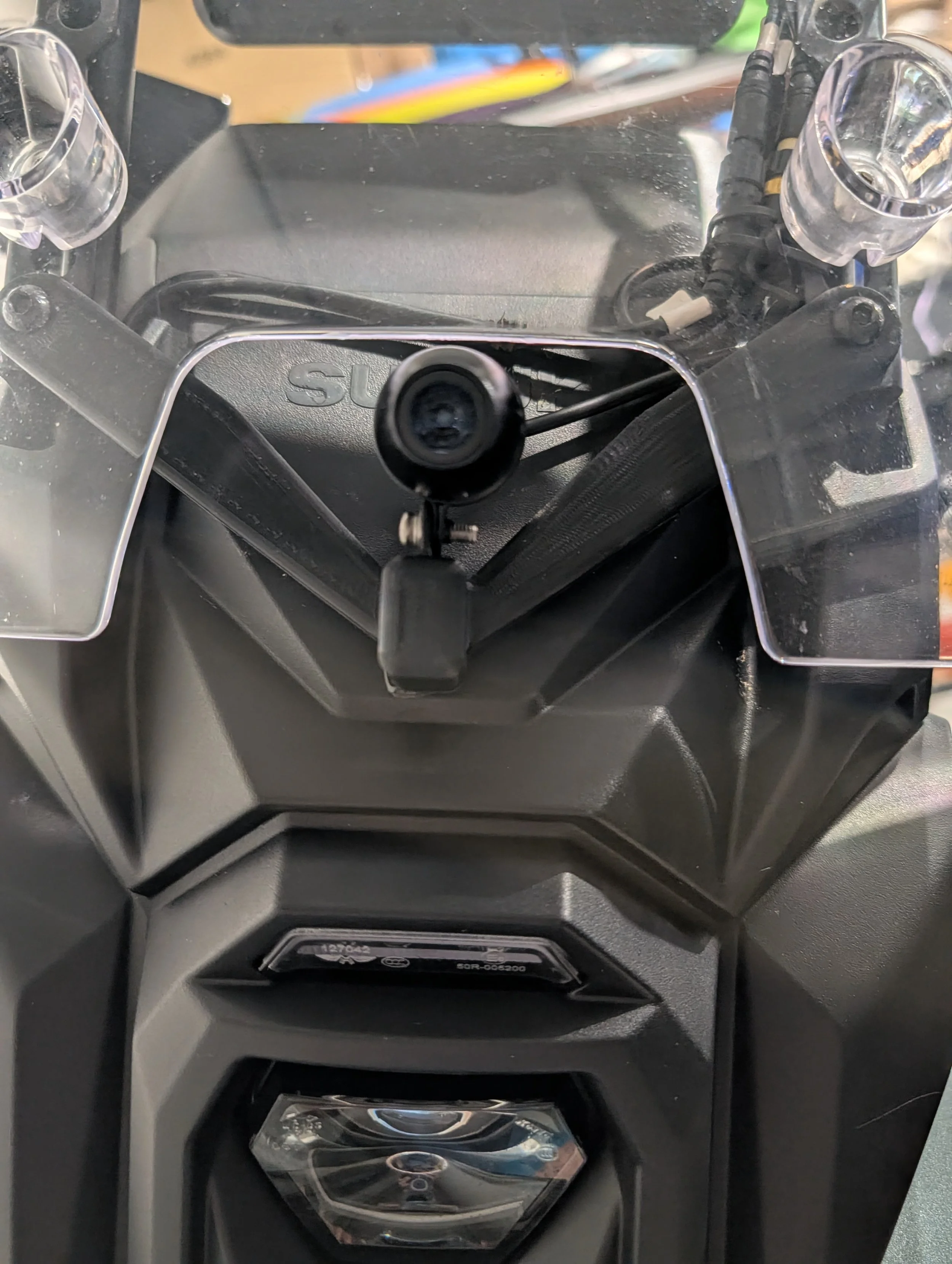 Motorcycle camera holder