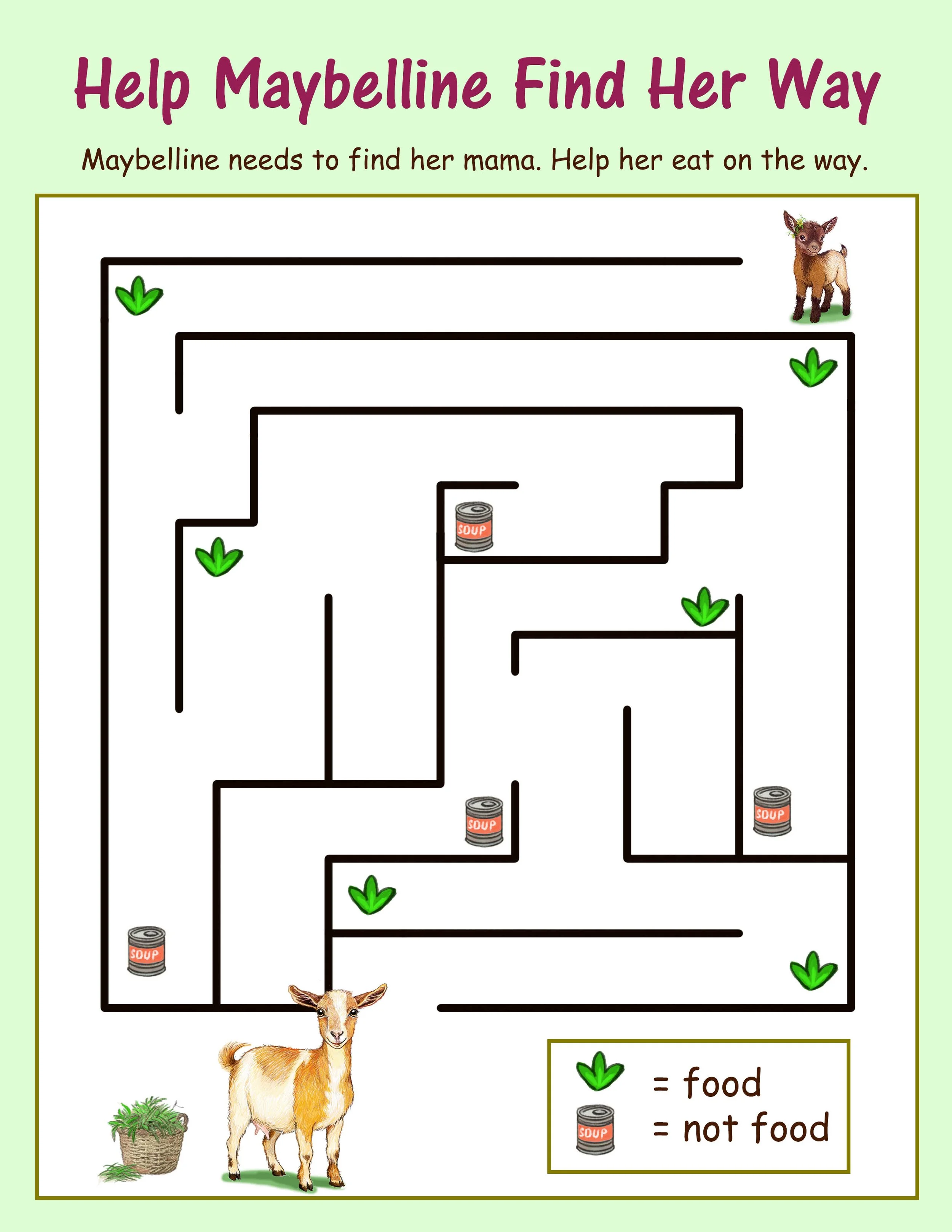 Help Maybelline through the maze