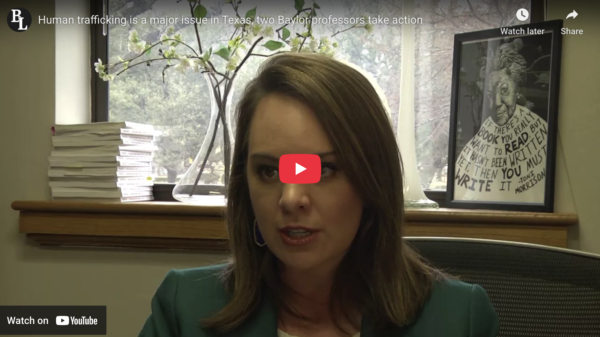 Baylor professors take action against human trafficking