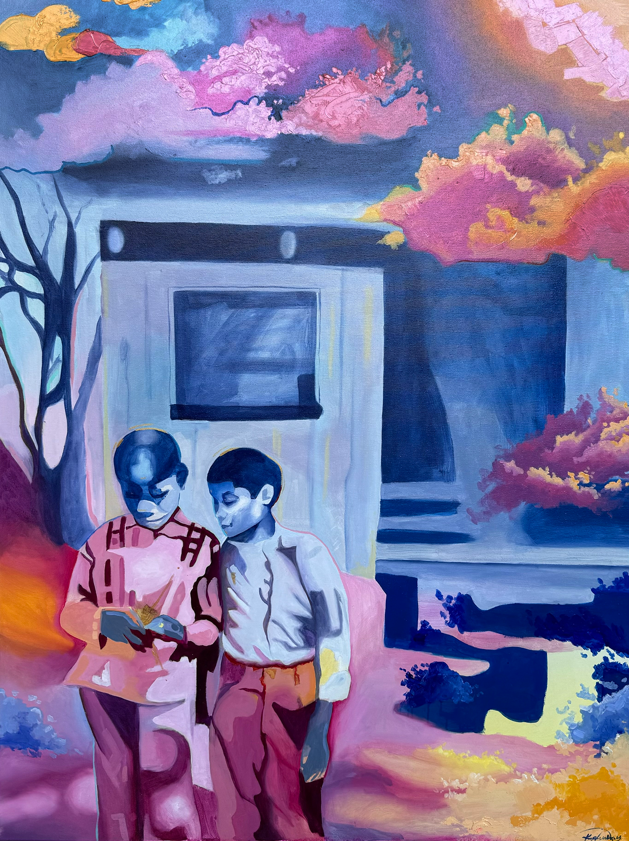 What did you Find? | oil on canvas | 30w x 40h | 2023