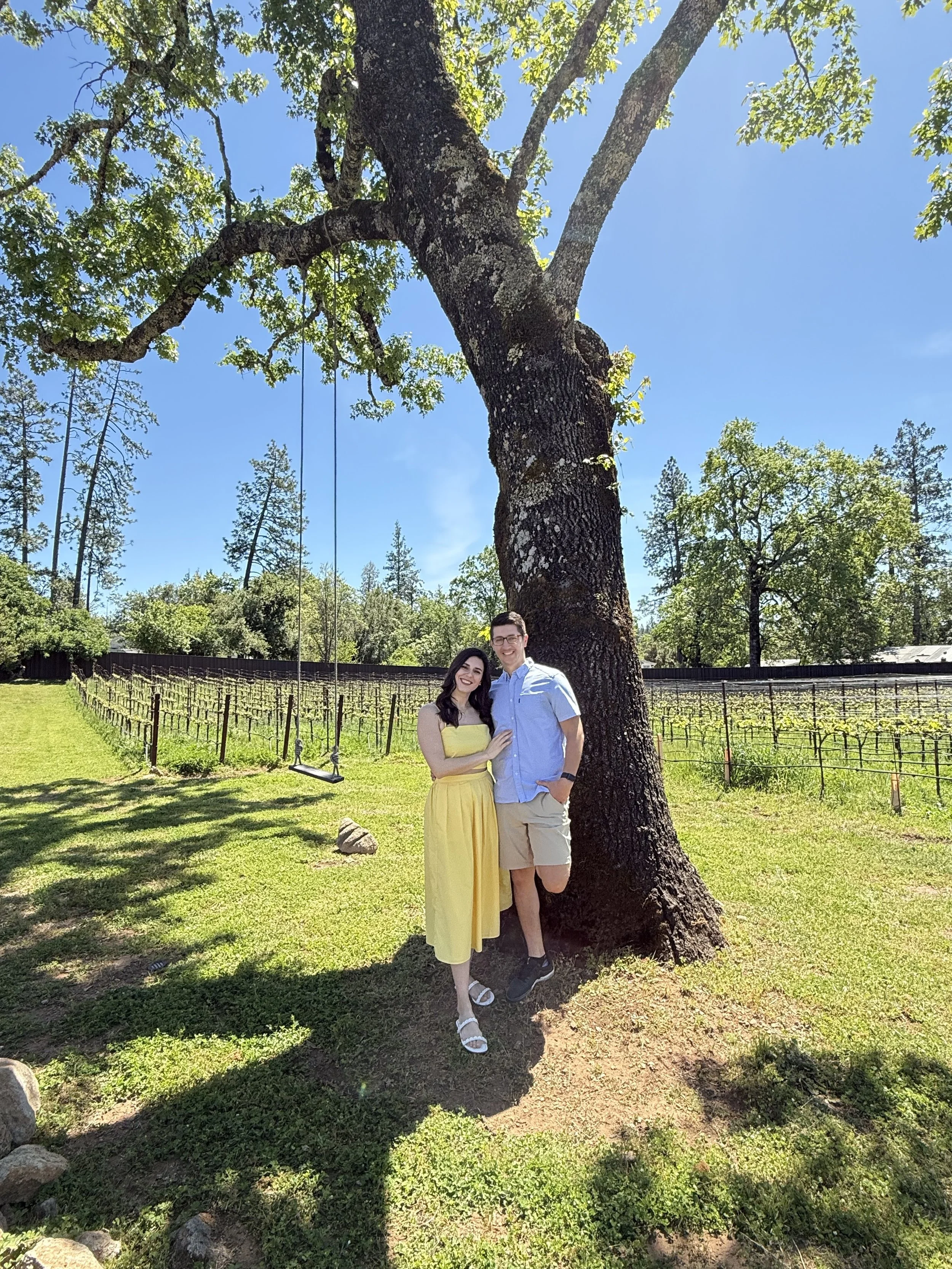 Location of our wedding ceremony (Angwin, CA), April 2025 