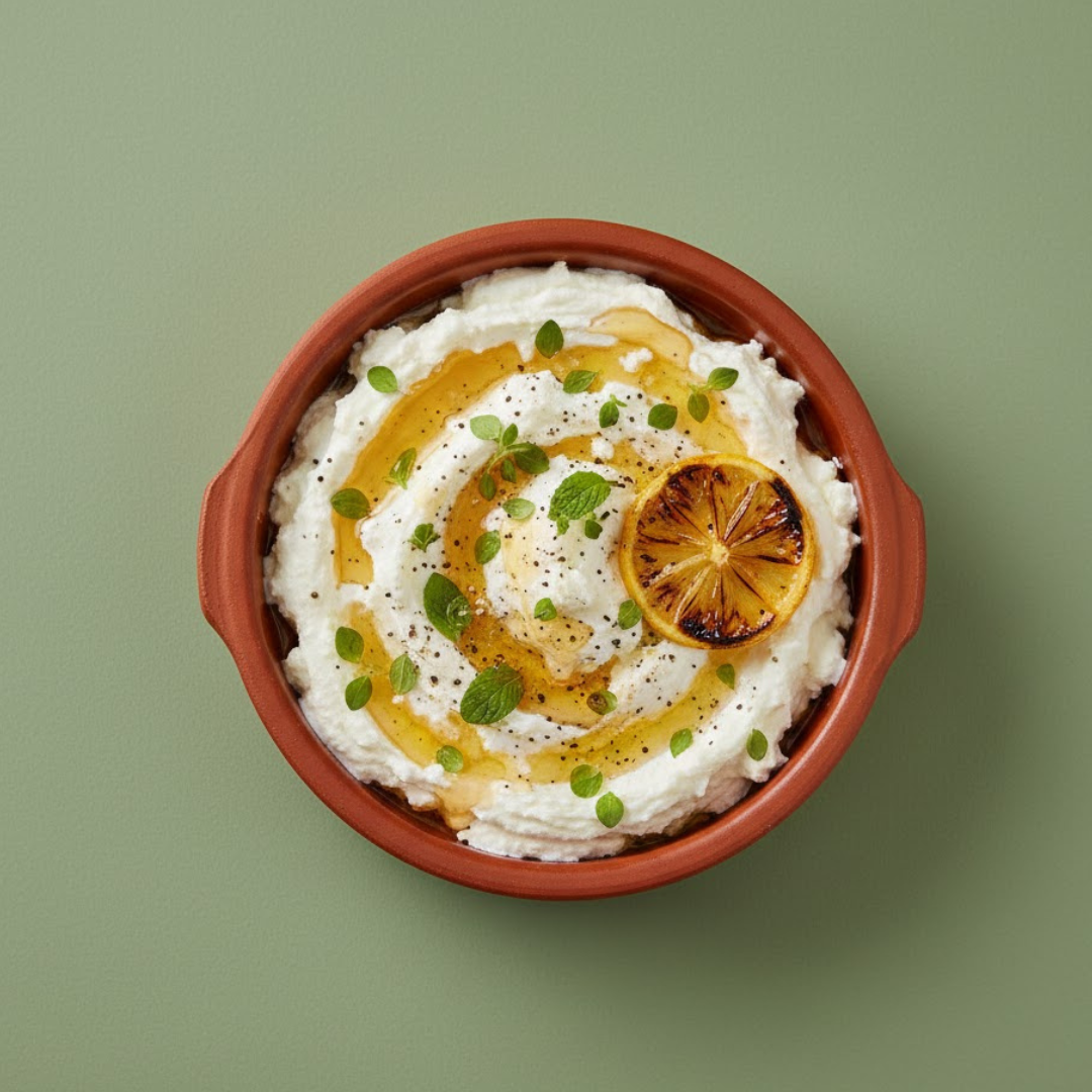 Whipped Feta with Lemon and Honey.