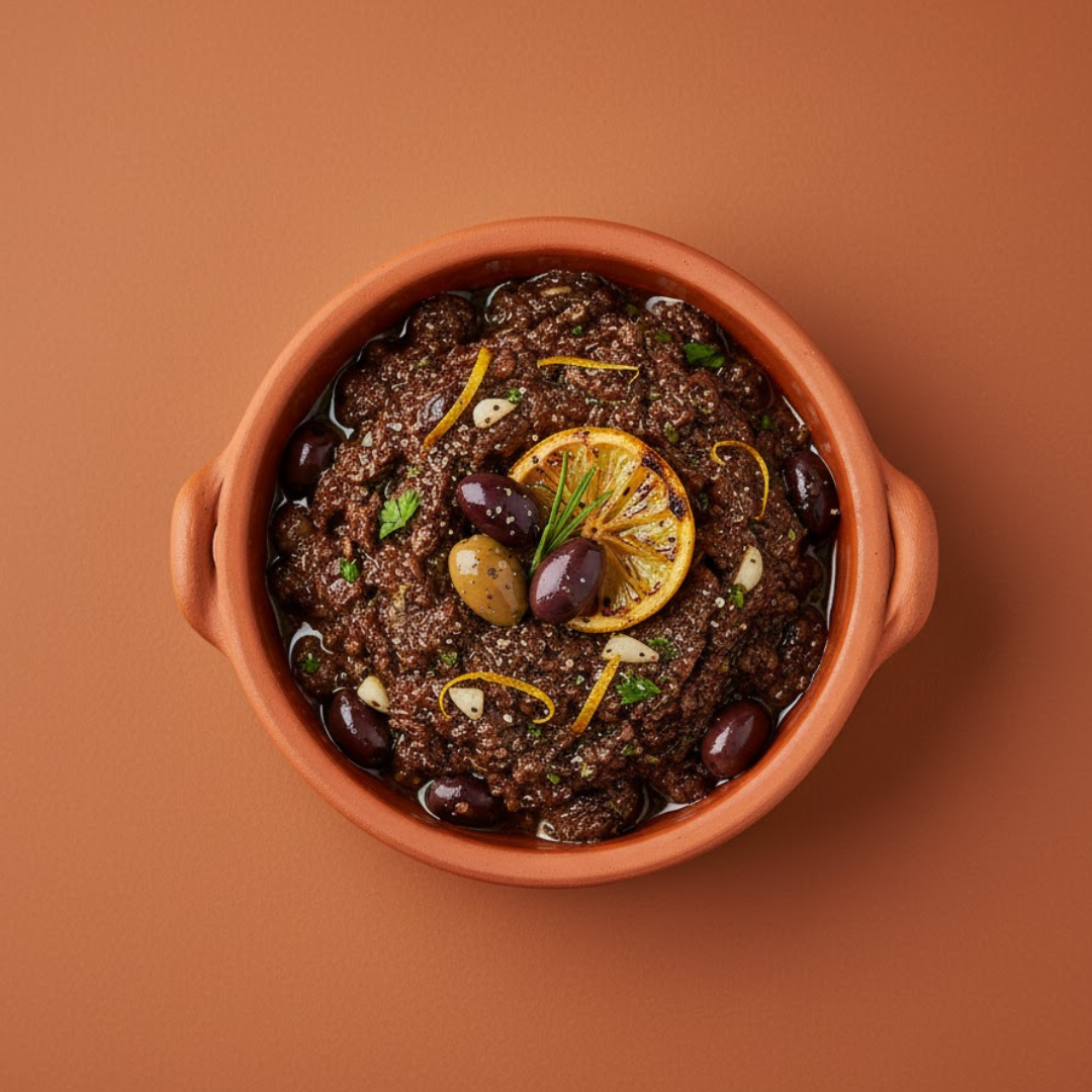 Olive Tapenade with Garlic and Lemon