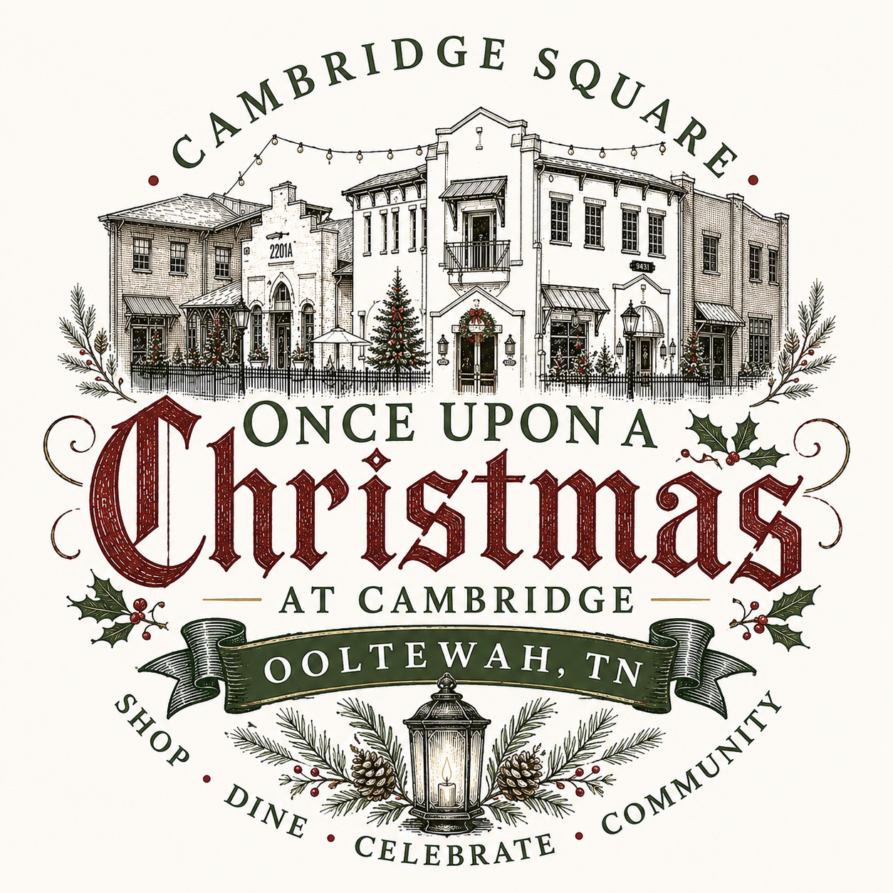 Coming soon graphic for Once Upon a Christmas at Cambridge on December 5, 2026.