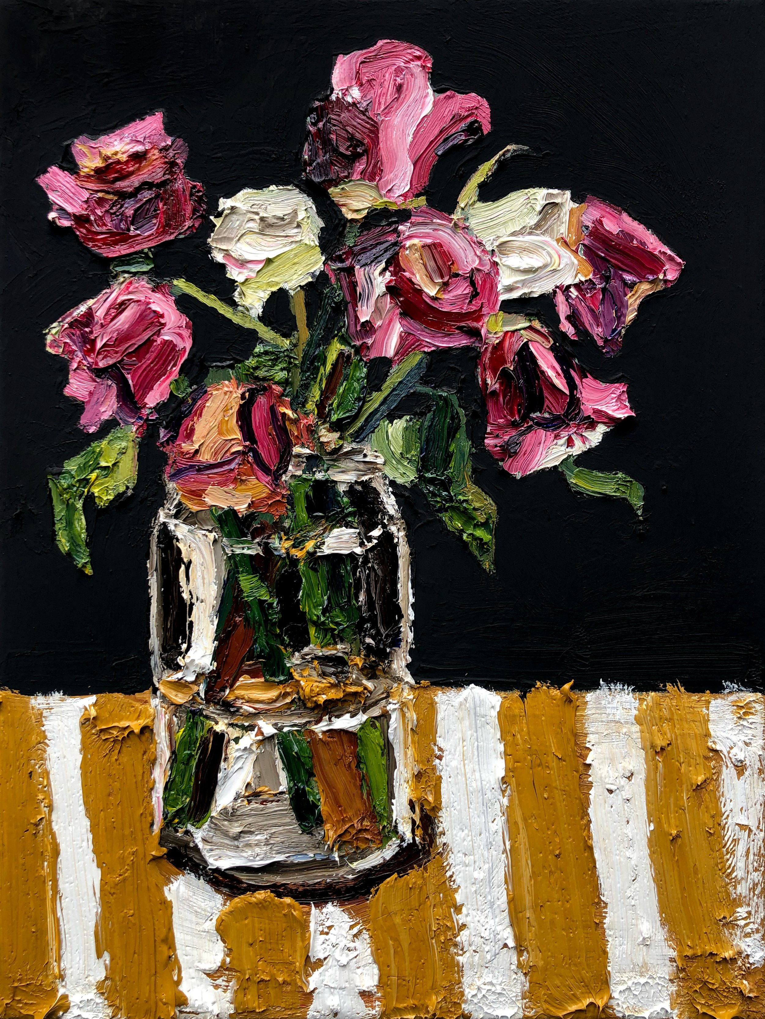 Anything to pass the time, Oil on canvas, 30 x 40 cm