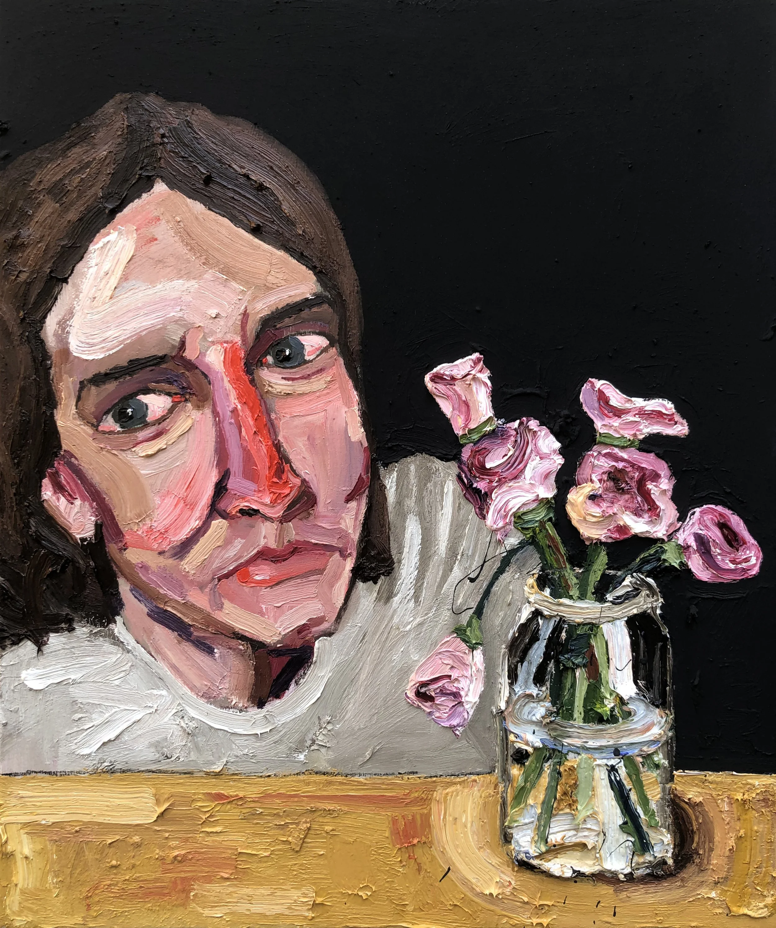 Who are you going to be, boy?, Oil on canvas, 50 x 60 cm