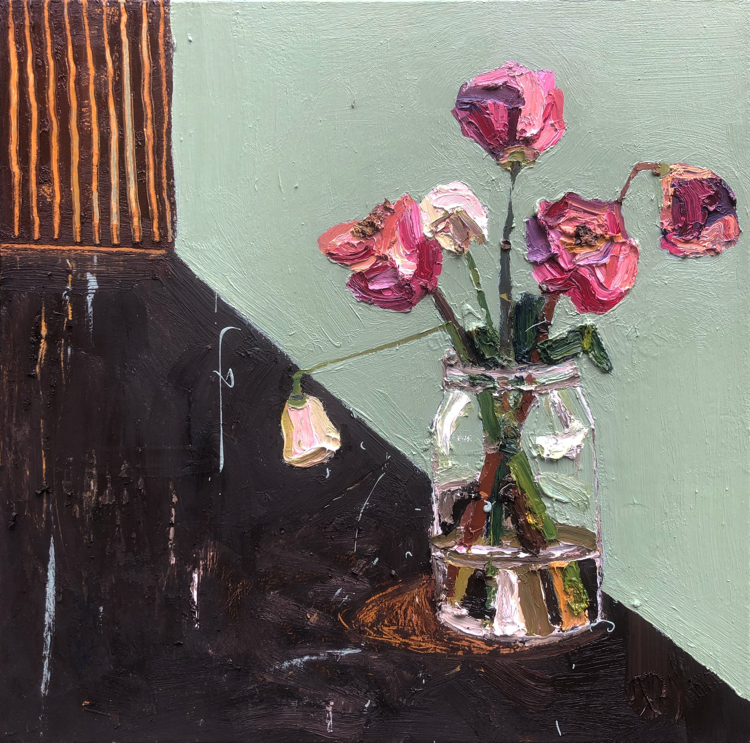 Living in the city, Oil on canvas, 50 x 50 cm