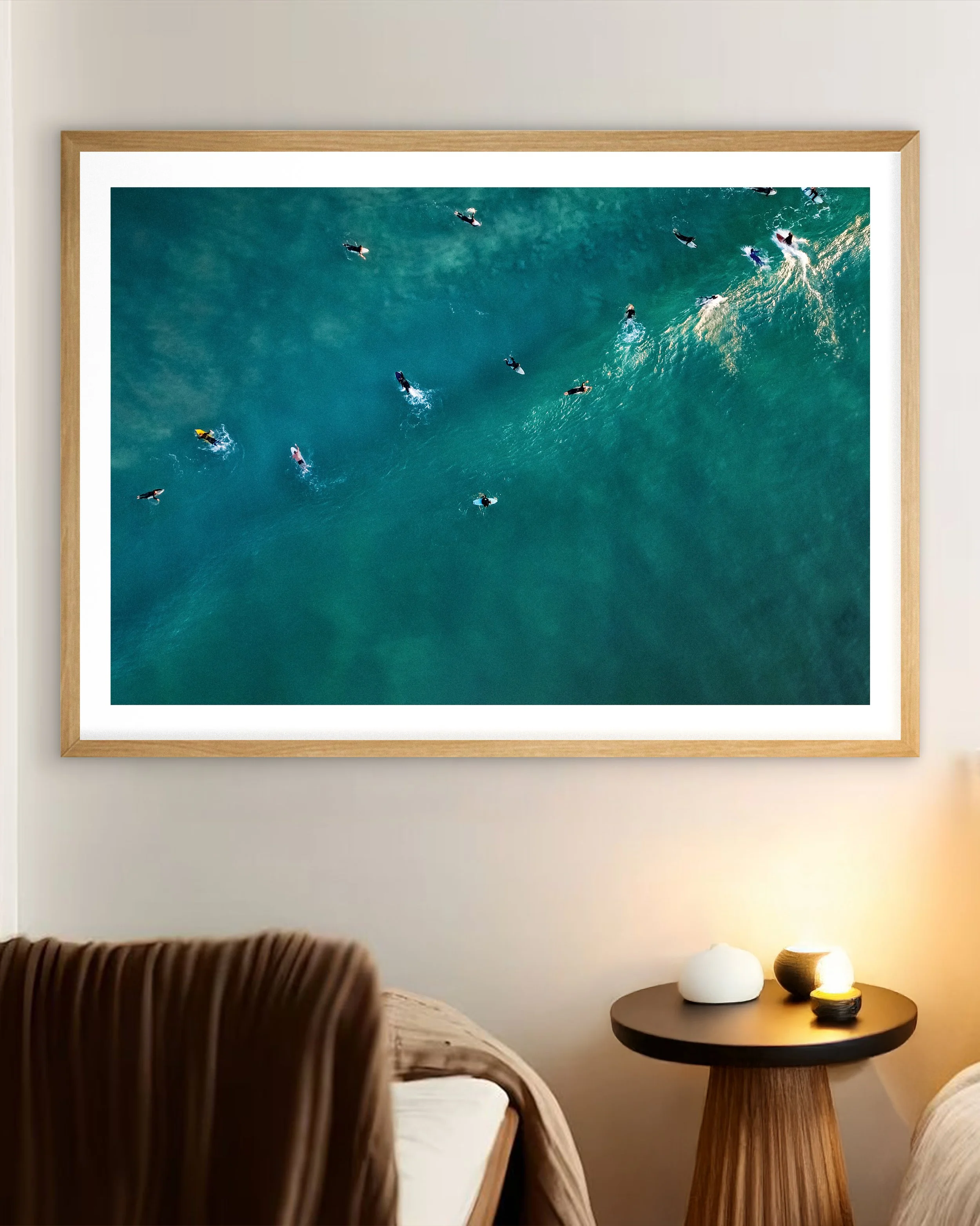 Surfers Over The Swell