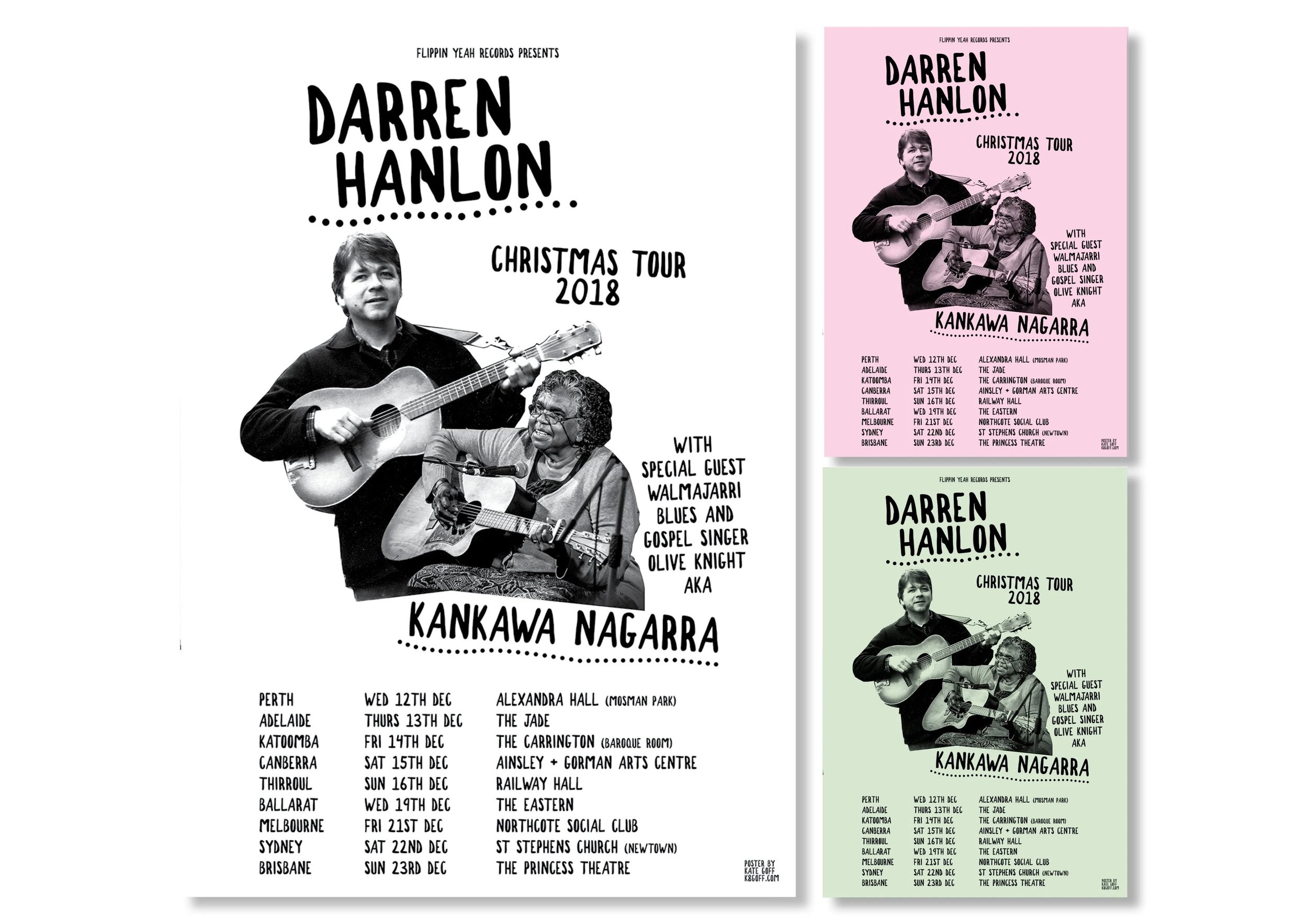 Darren Hanlon & Olive Knight Christmas Tour poster