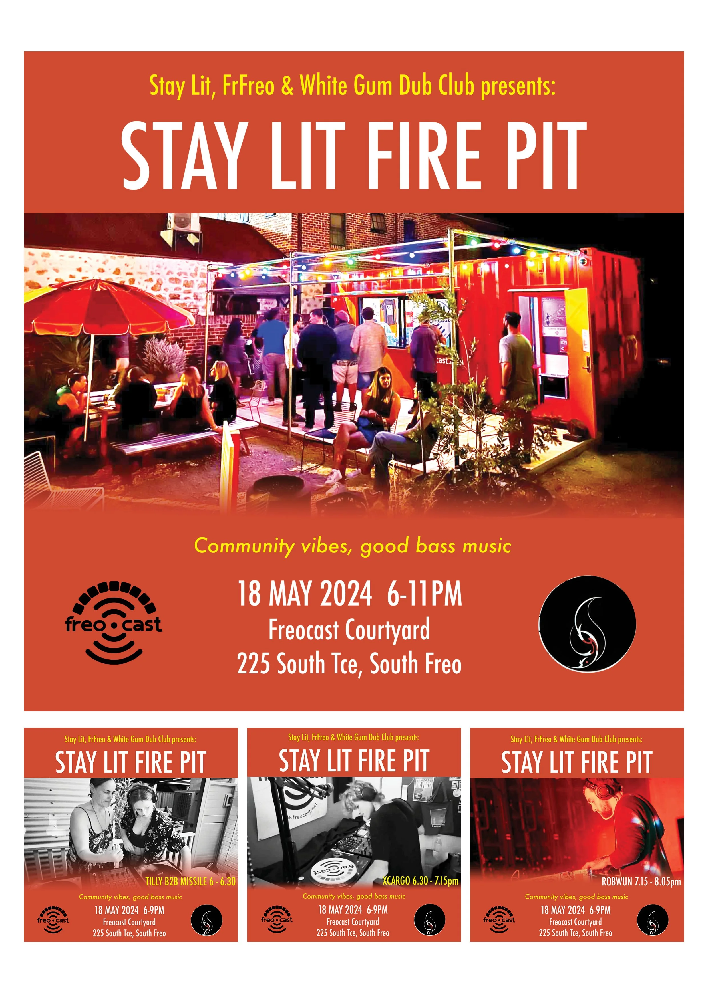 Stay Lit Fire Pit social media tiles