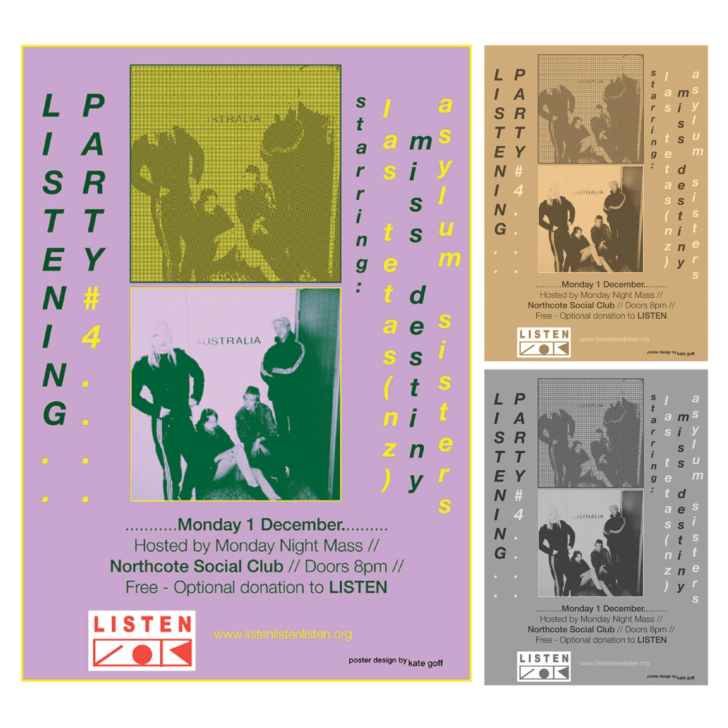 Listening Party event poster