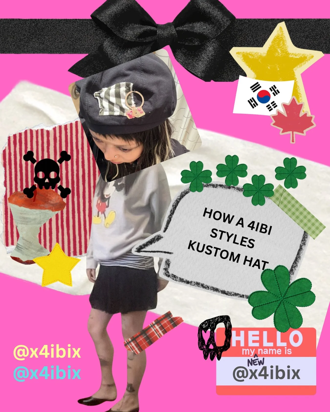 How2style a custome #4ibi hat 💫✨🎀👑