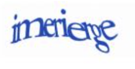 The word 'interlence' written in blue, stylized text with a slight tilt and a yellow underline.