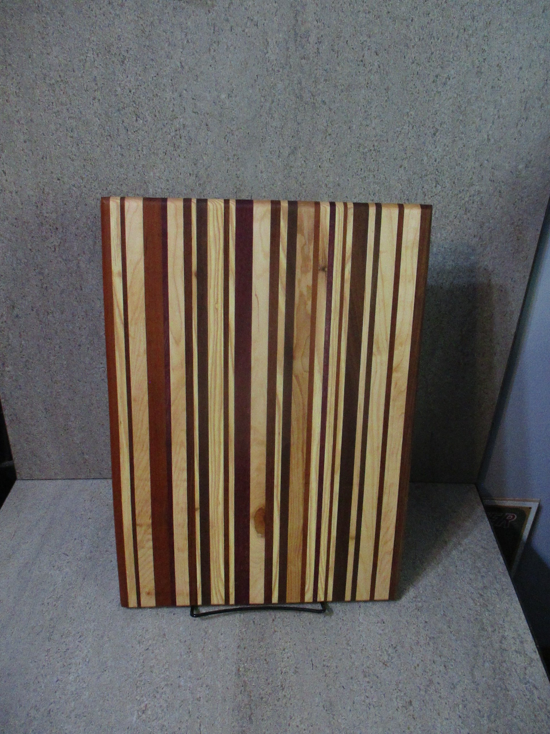 Large Striped Cutting Board