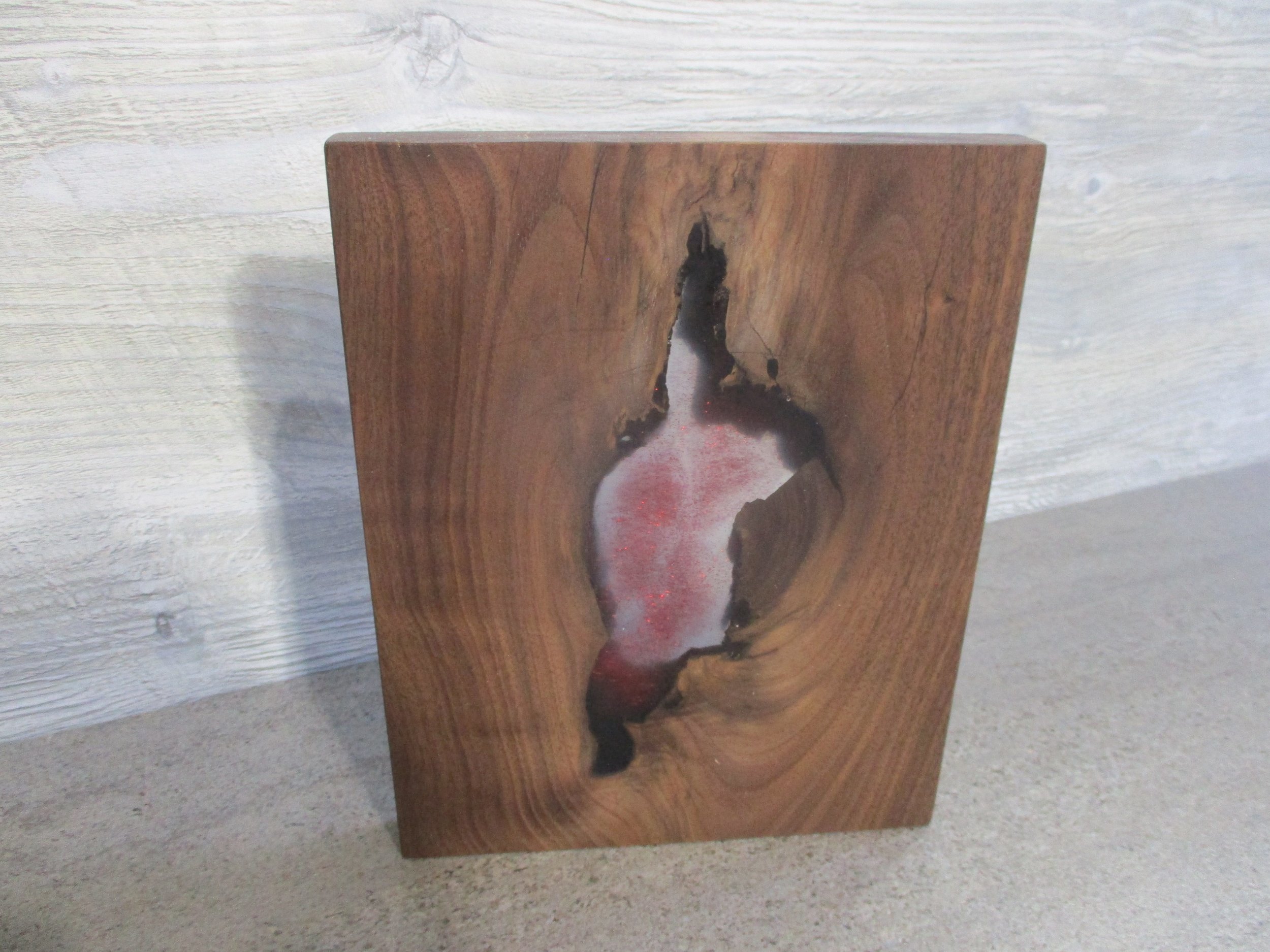 Walnut with Epoxy Cutting Board