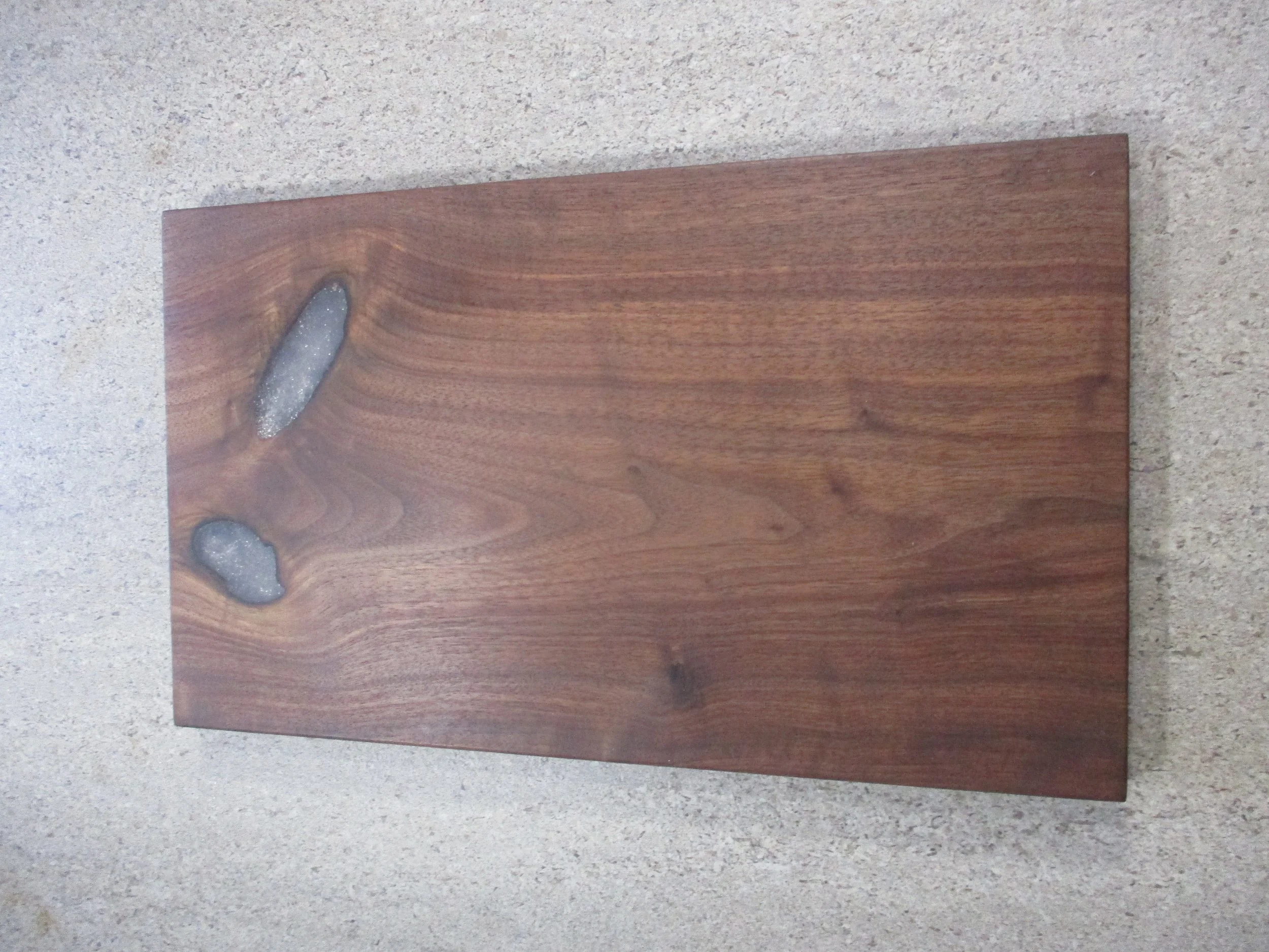 Locally Harvested Walnut with Epoxy Cutting Board