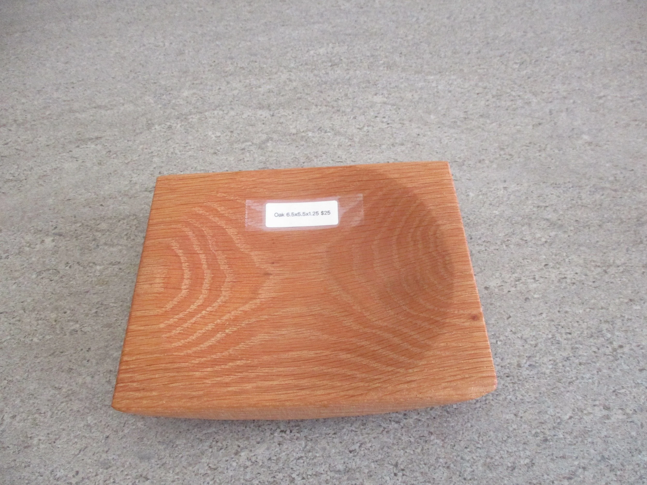6" Oak Plate
