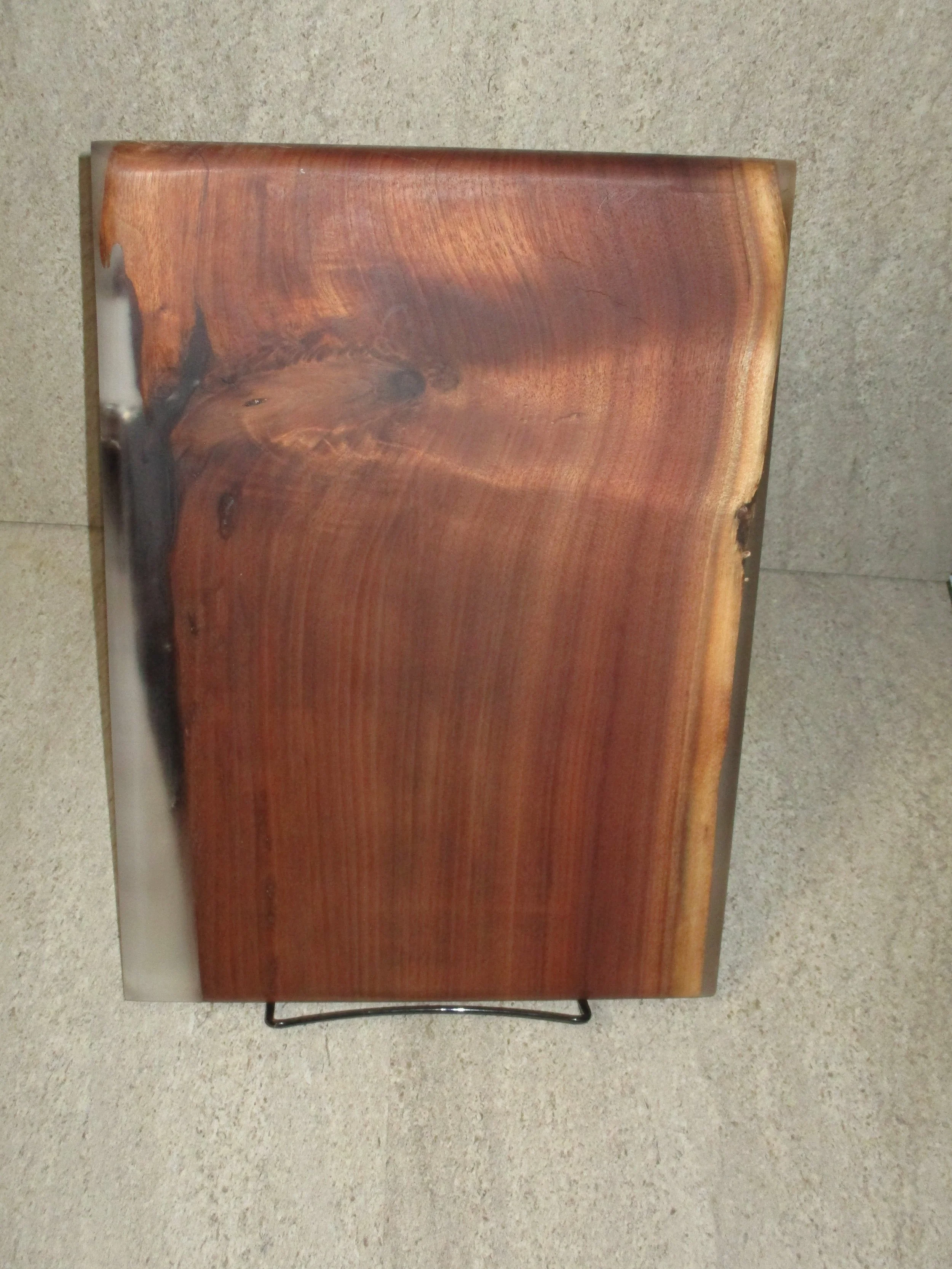 Locally Harvested Walnut Board with Resin Edges