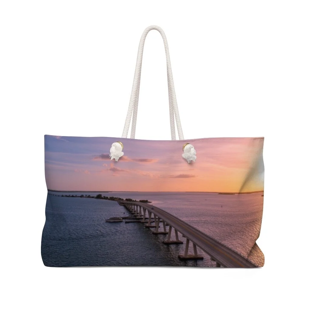 Sanibel Causeway Sunset Weekender Bag