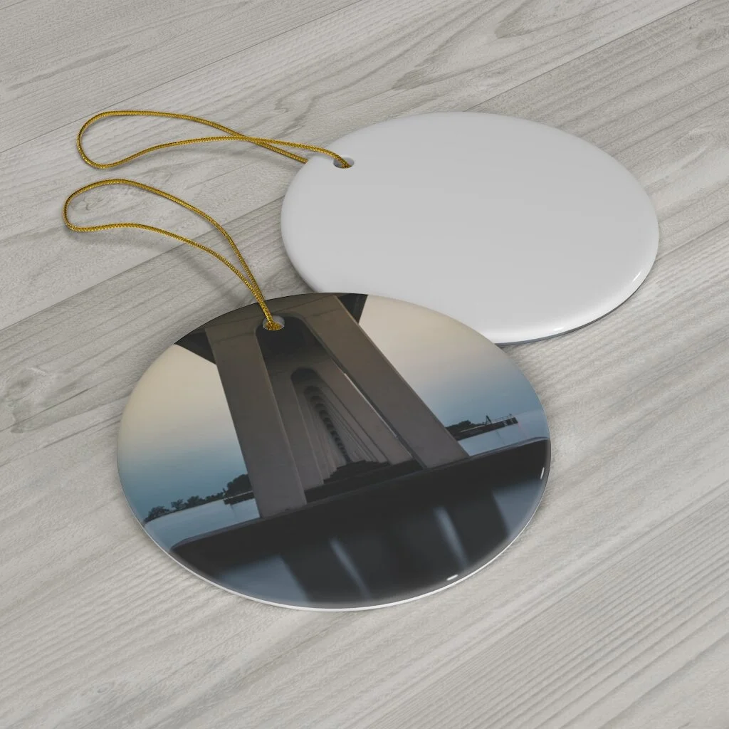 Round Ceramic Ornaments (Sanibel Causeway)