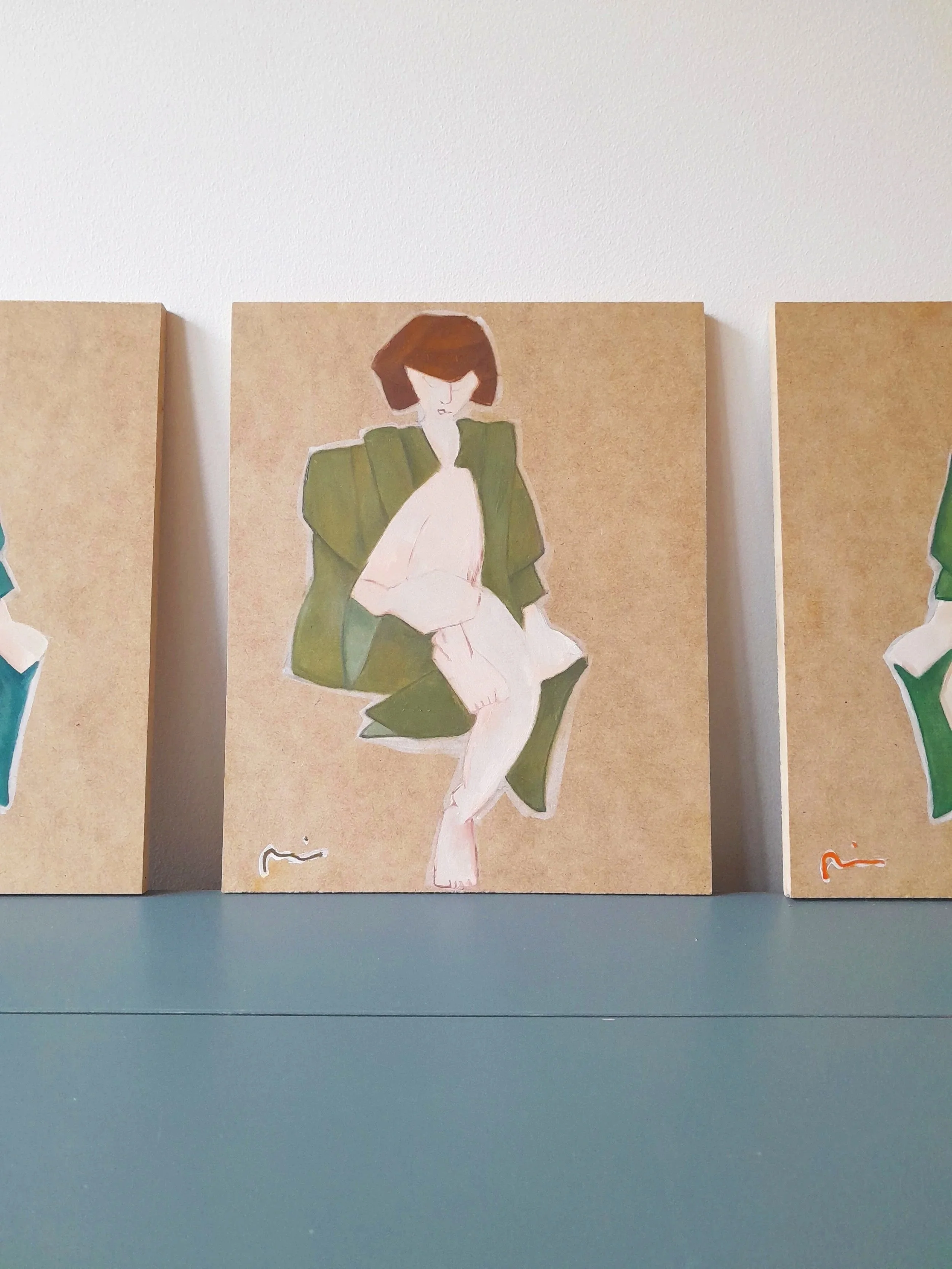 Origami Upright in Olive