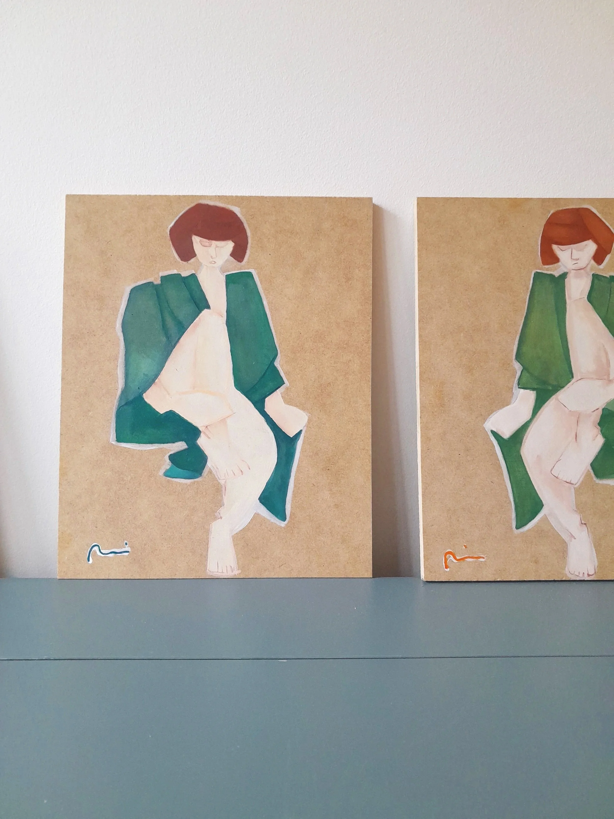 Origami Upright in Teal