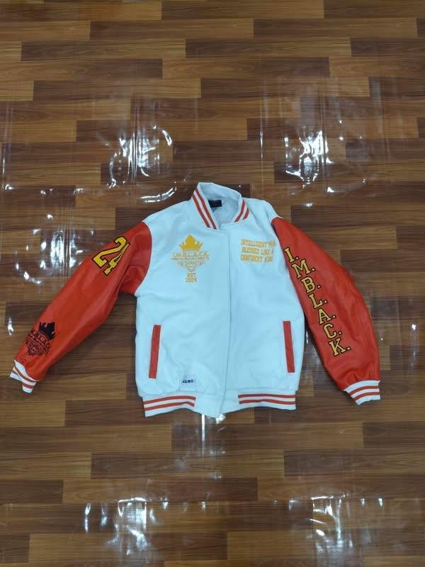 Mens Cowhide Letterman Jacket