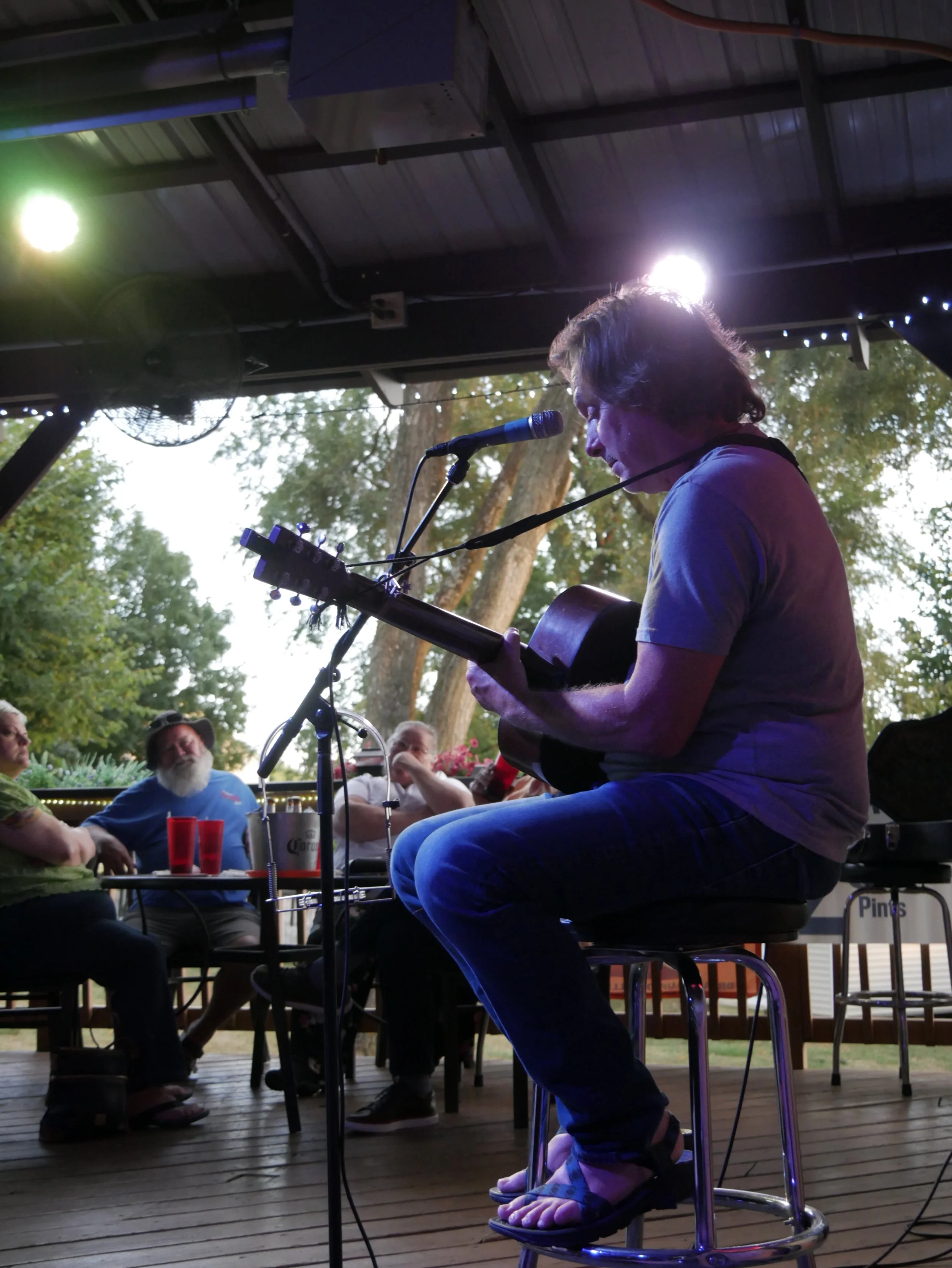 Doug Henthorn performing live at The Corner Bar in Indianapolis.