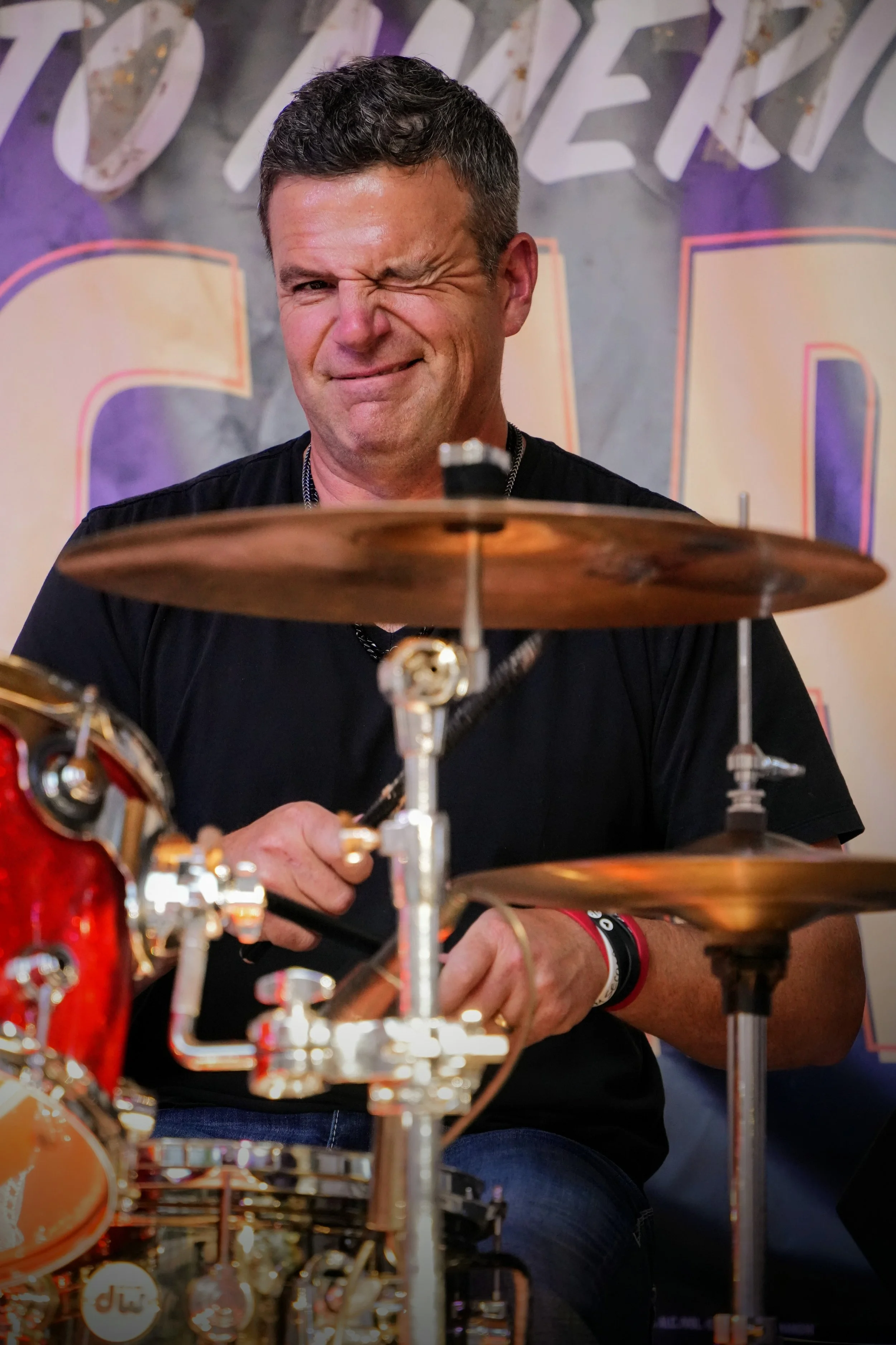 Ben Williams Paul performing on drums live from The Rathskellar Biergarten as part of the annual Stevie Ray Vaughn (SRV) tribute show.