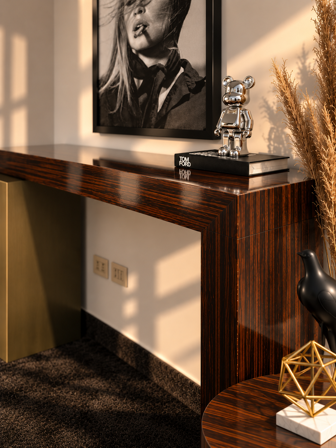 Ebony Console - Valero Furniture