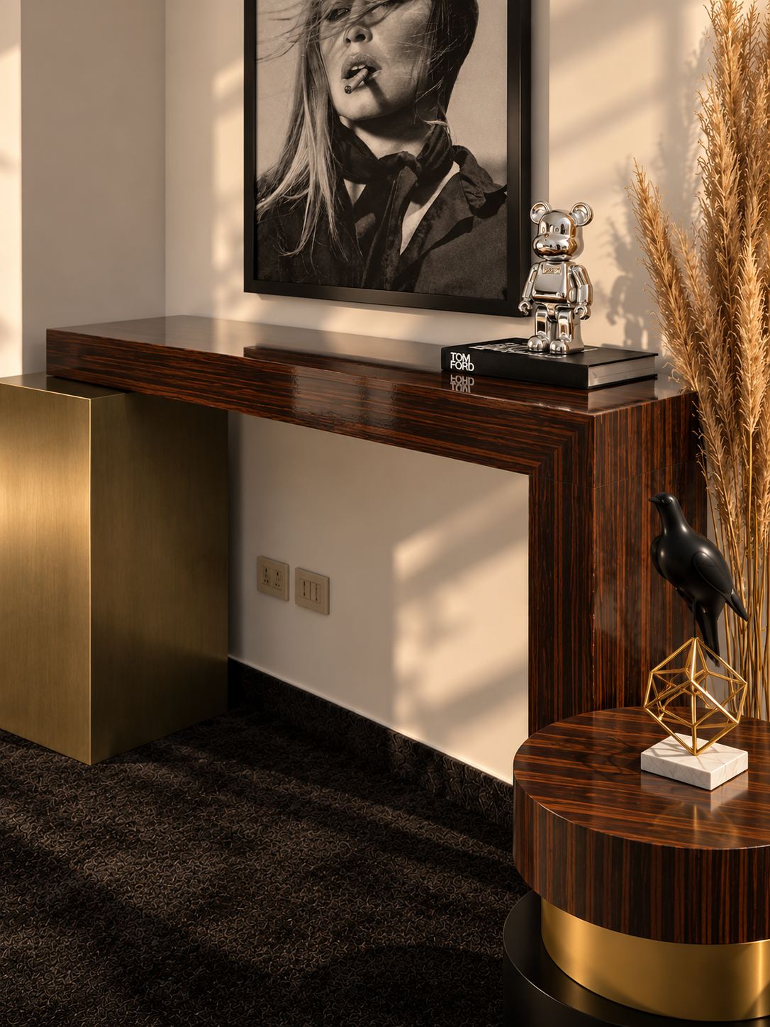 Ebony Console - Valero Furniture
