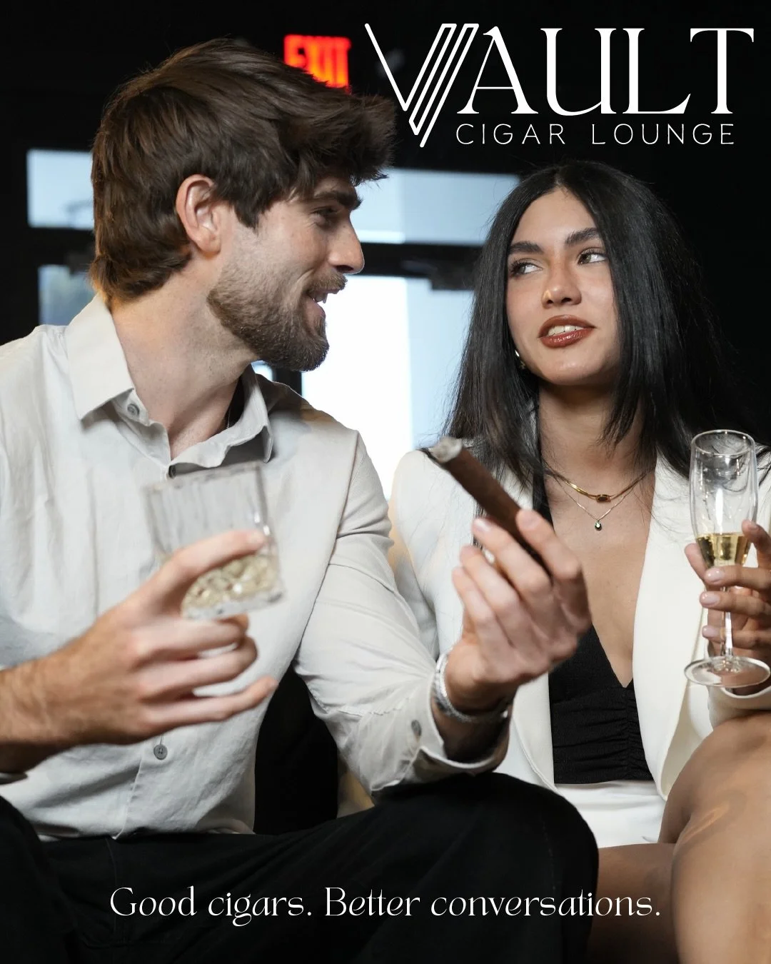 The kind of place you come to for one cigar&hellip;
and stay for the conversation.🥂🚬✨💬

See you at The Vault Cigar Lounge. 🙌🏼