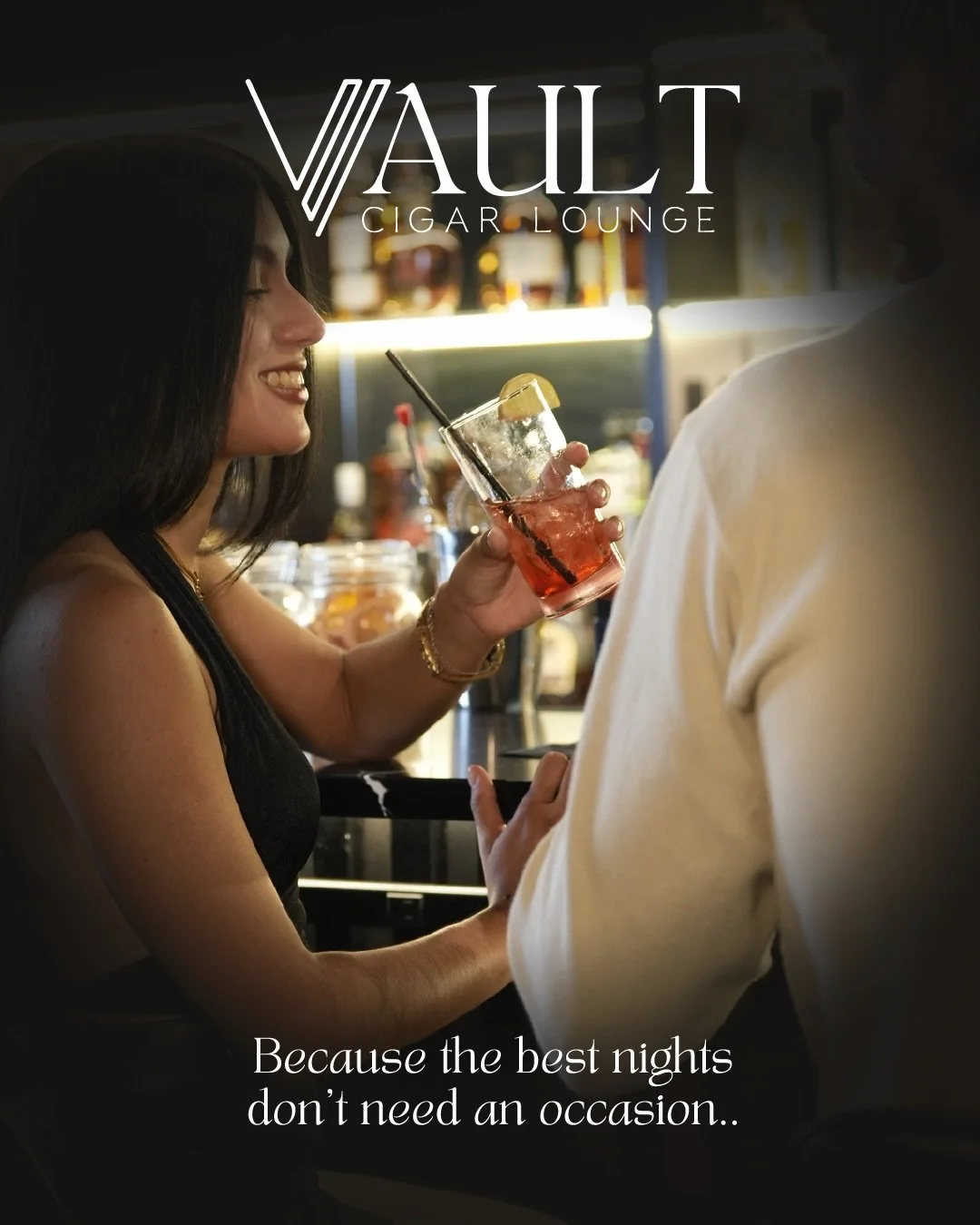 Some nights are about more than what&rsquo;s in your glass.

A well-crafted drink, a premium cigar, and the kind of conversation that makes time slow down. That&rsquo;s what awaits at The Vault Cigar Lounge.

Join us and make the evening yours.

#The