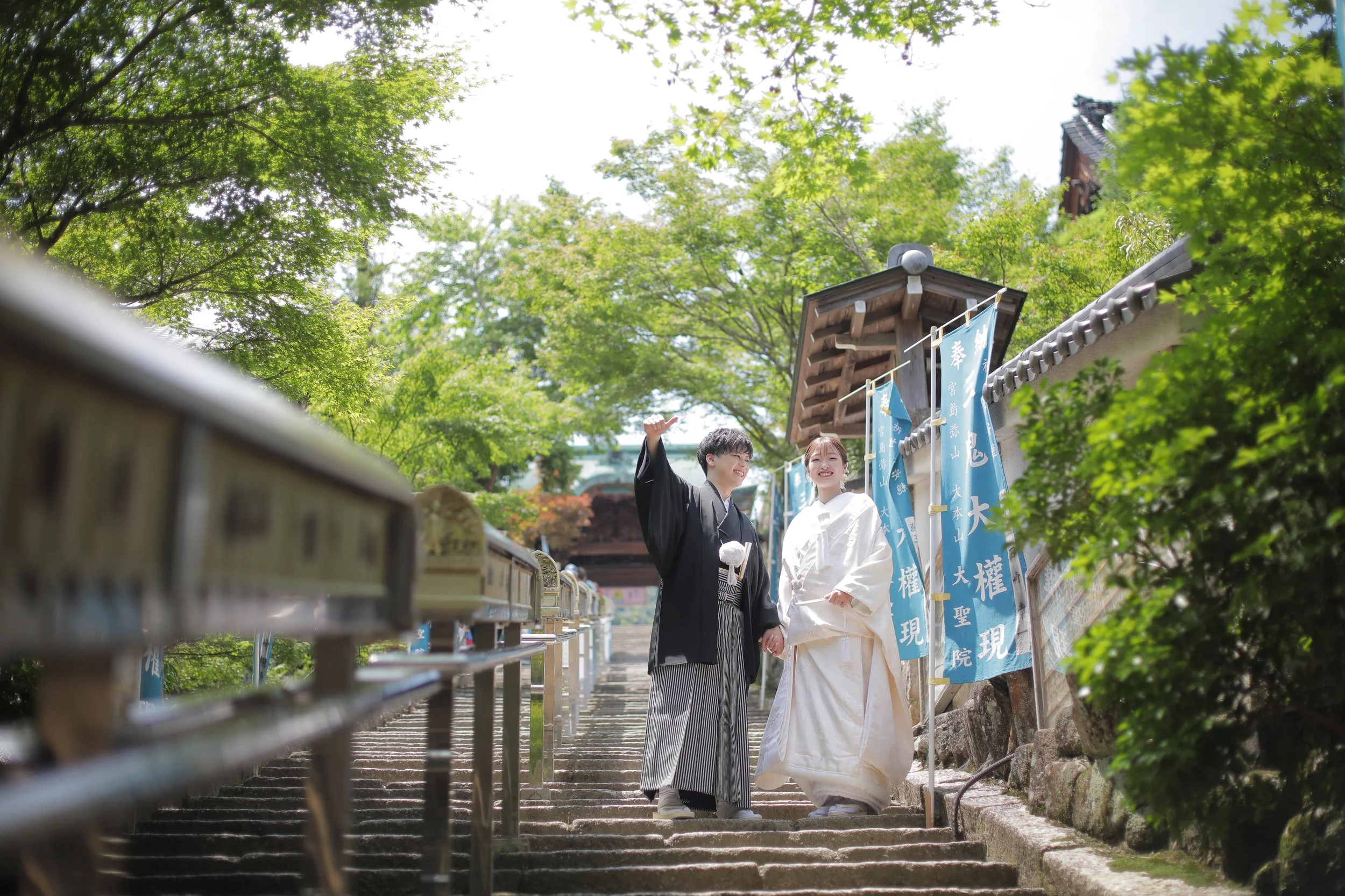 宮島フォトギャラリー｜大聖院ロケ｜山門から続く大階段