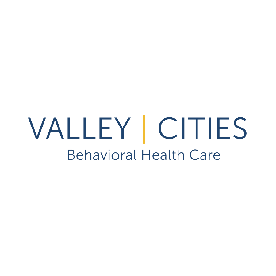Logo for Valley Cities Behavioral Health Care, with the words 'VALLEY | CITIES' and 'Behavioral Health Care' underneath.