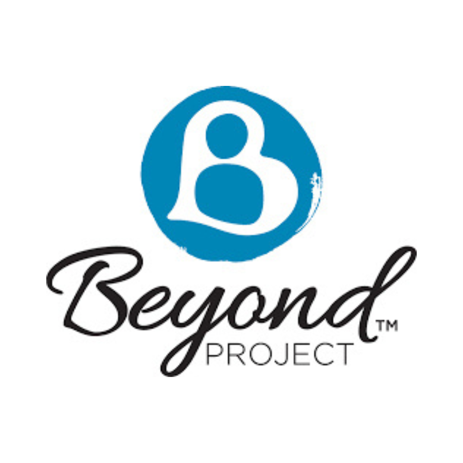Logo of Beyond Project featuring a stylized person inside a blue circle with the word 'Beyond' in cursive and 'Project' in capital letters underneath.