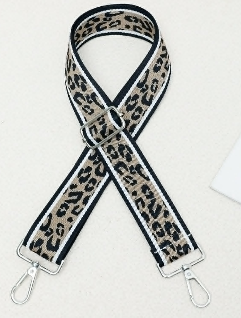 Leopard Stripe Bag Strap