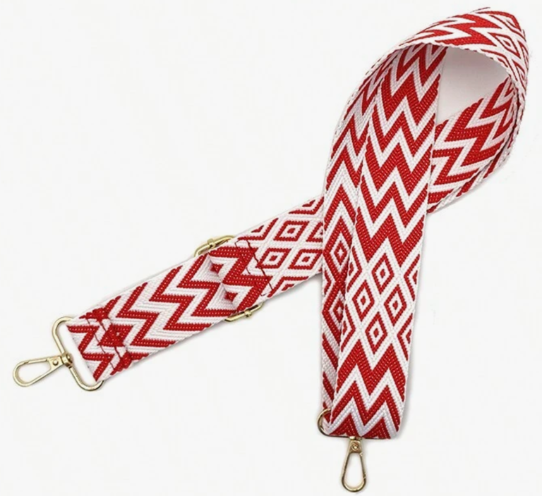 Red Chevron Bag Strap