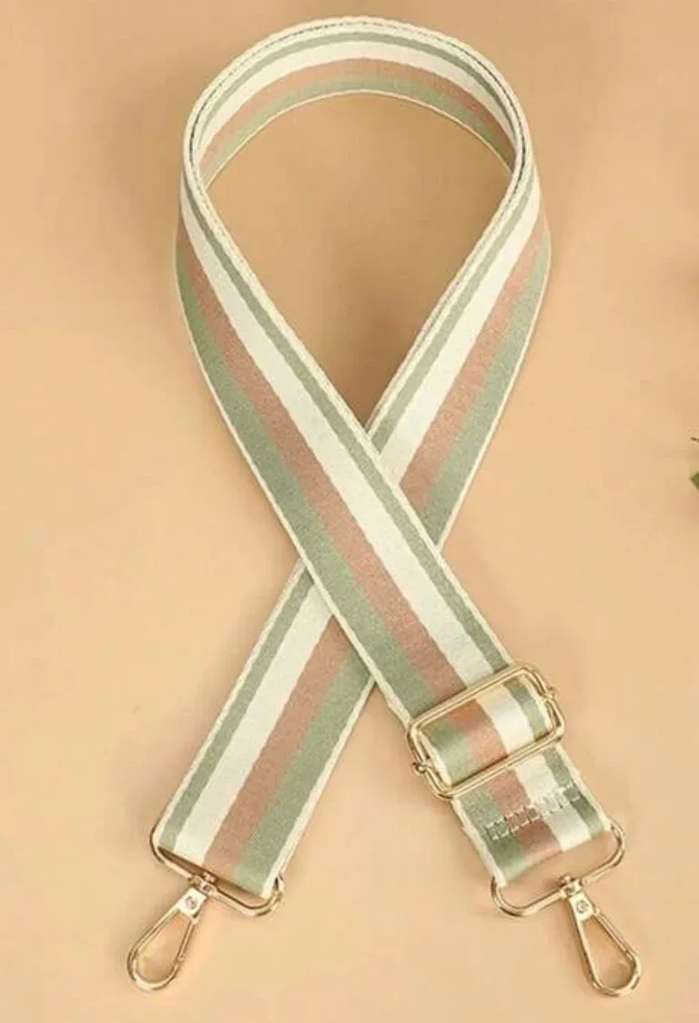 Brown/Green Stripe Bag Strap
