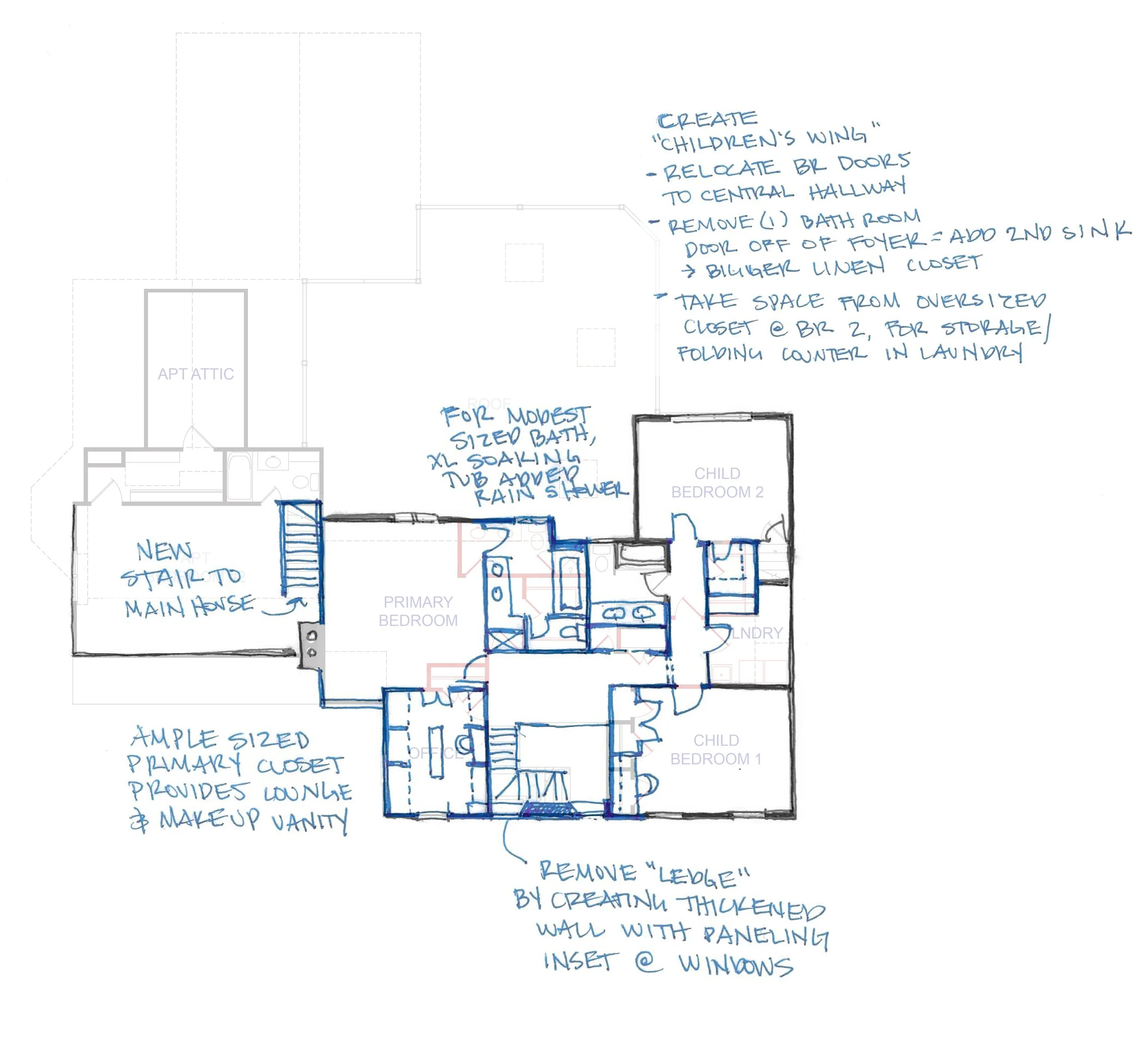 SECOND FLOOR - PLAN ALTERATIONS