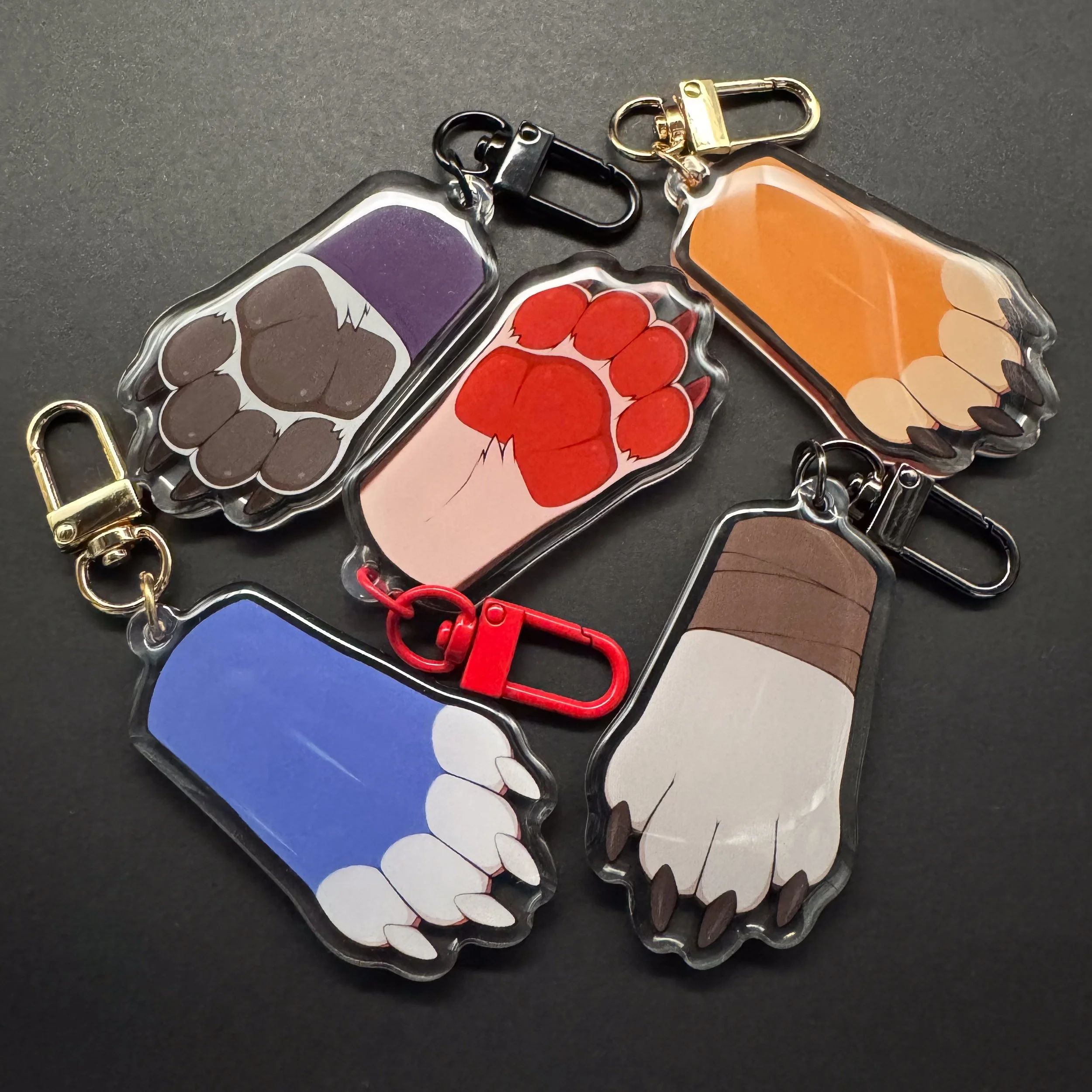 Paw Acrylic Keychain