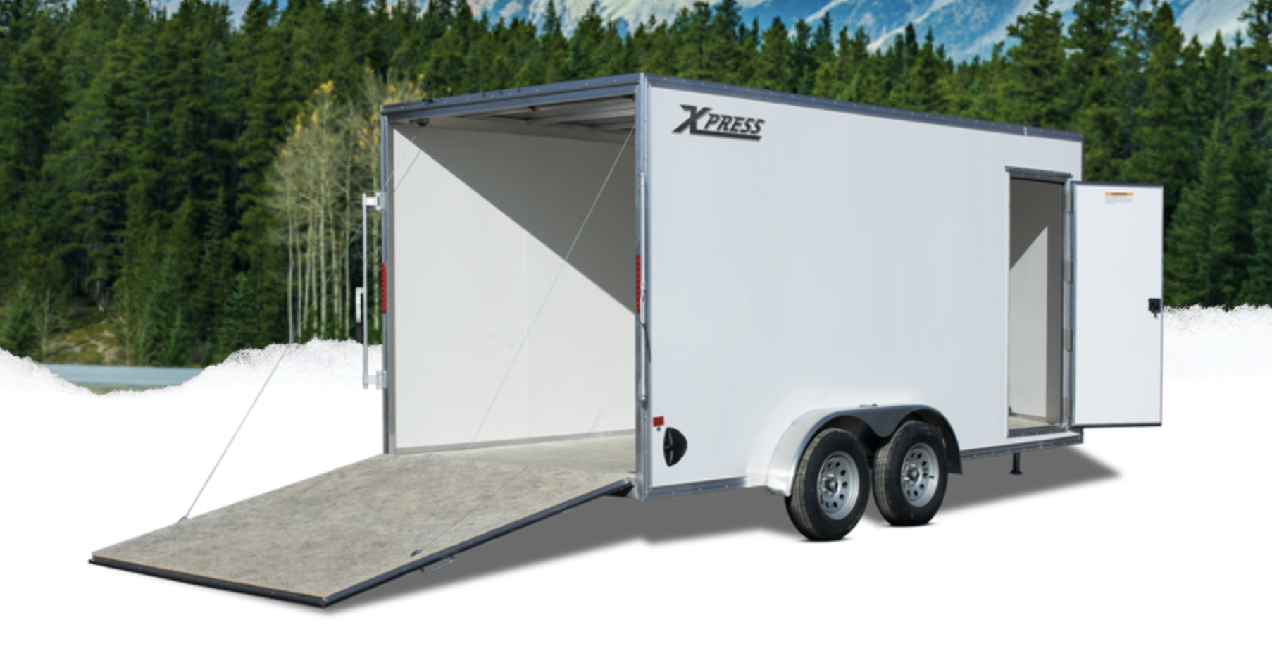 Enclosed 7.4’ Wide Cargo Trailer